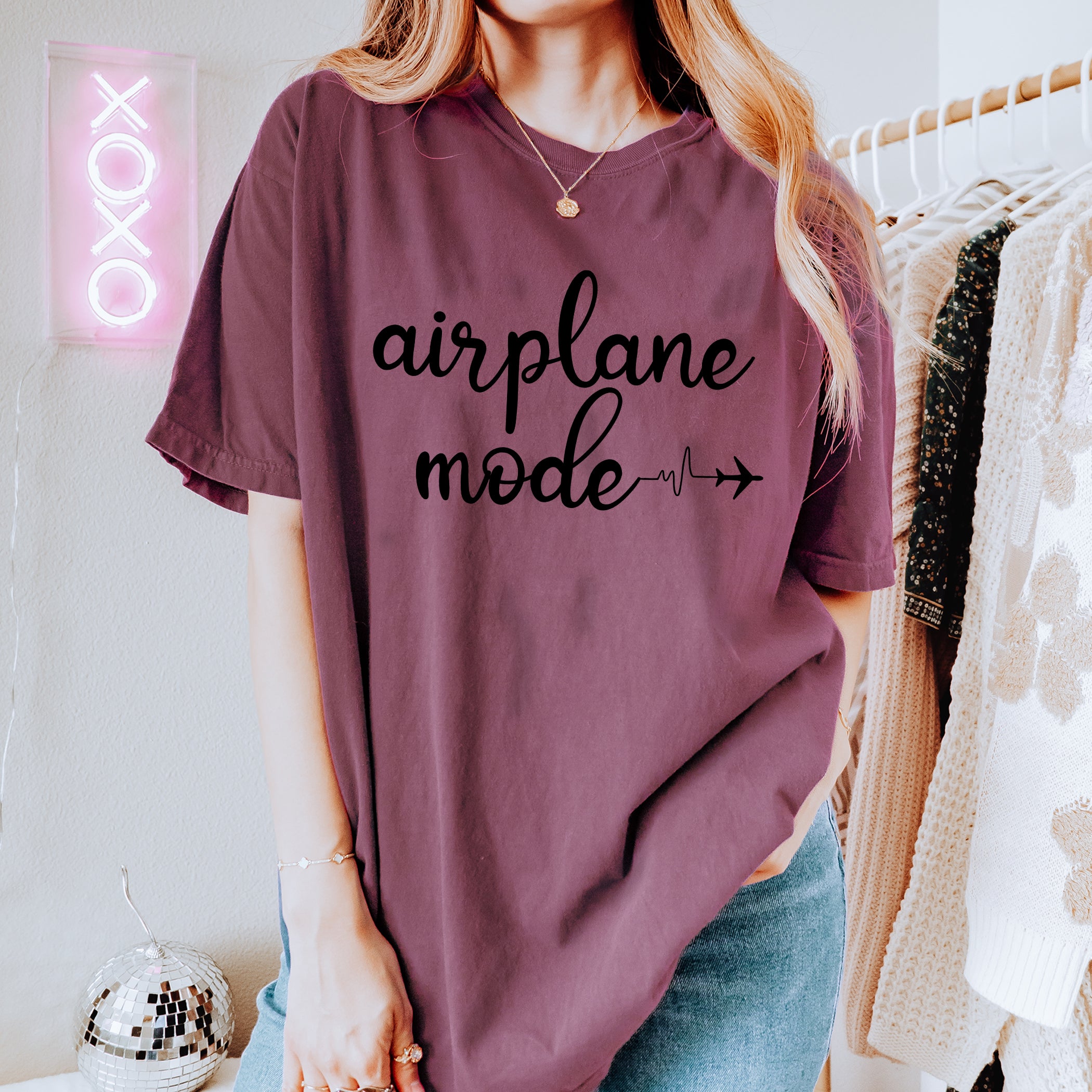 Travel T-shirt Airplane mode