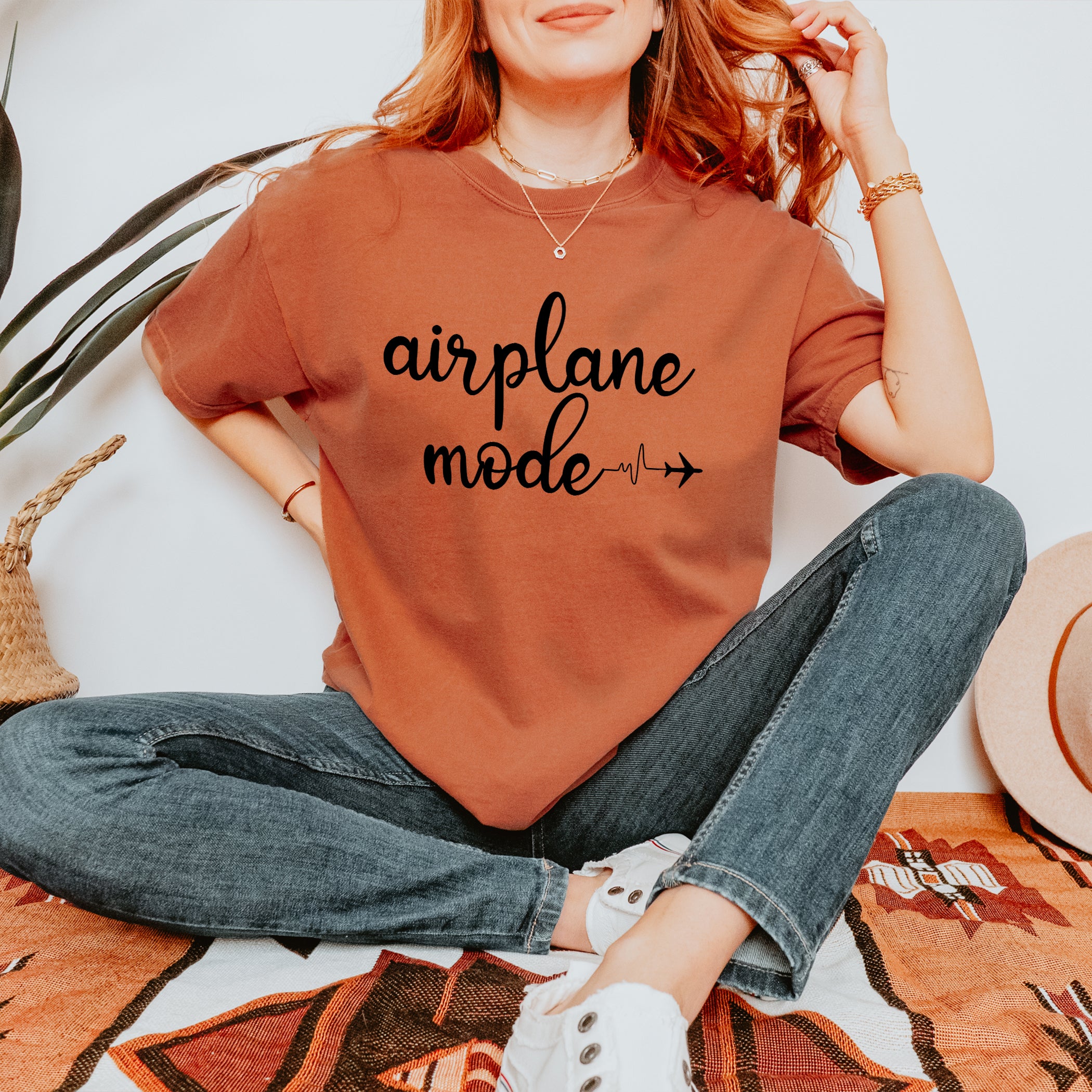 Travel T-shirt Airplane mode