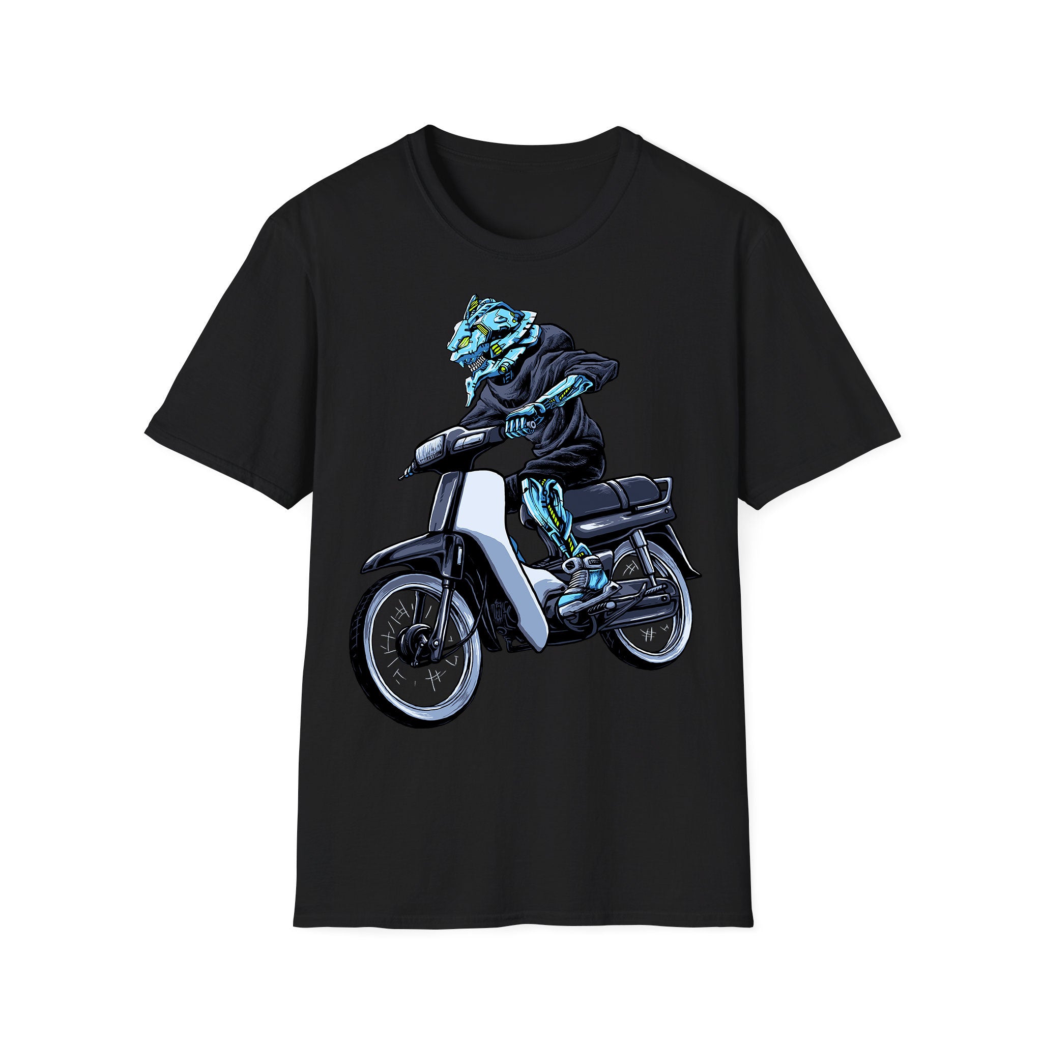 Motorcycle T-shirt Alien Bike