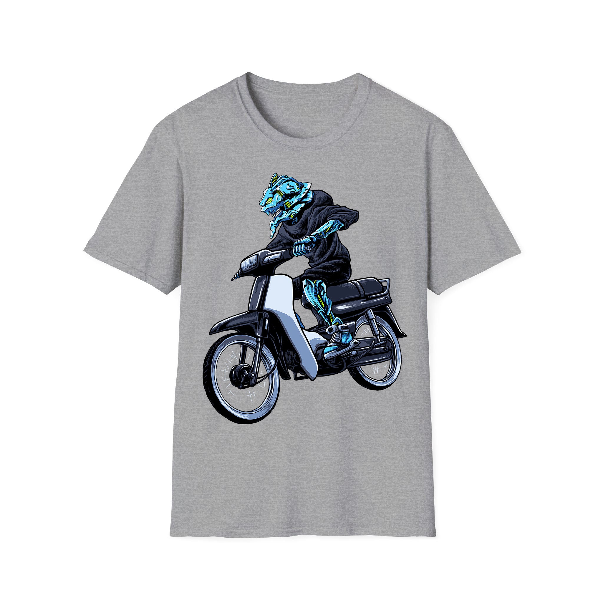 Motorcycle T-shirt Alien Bike