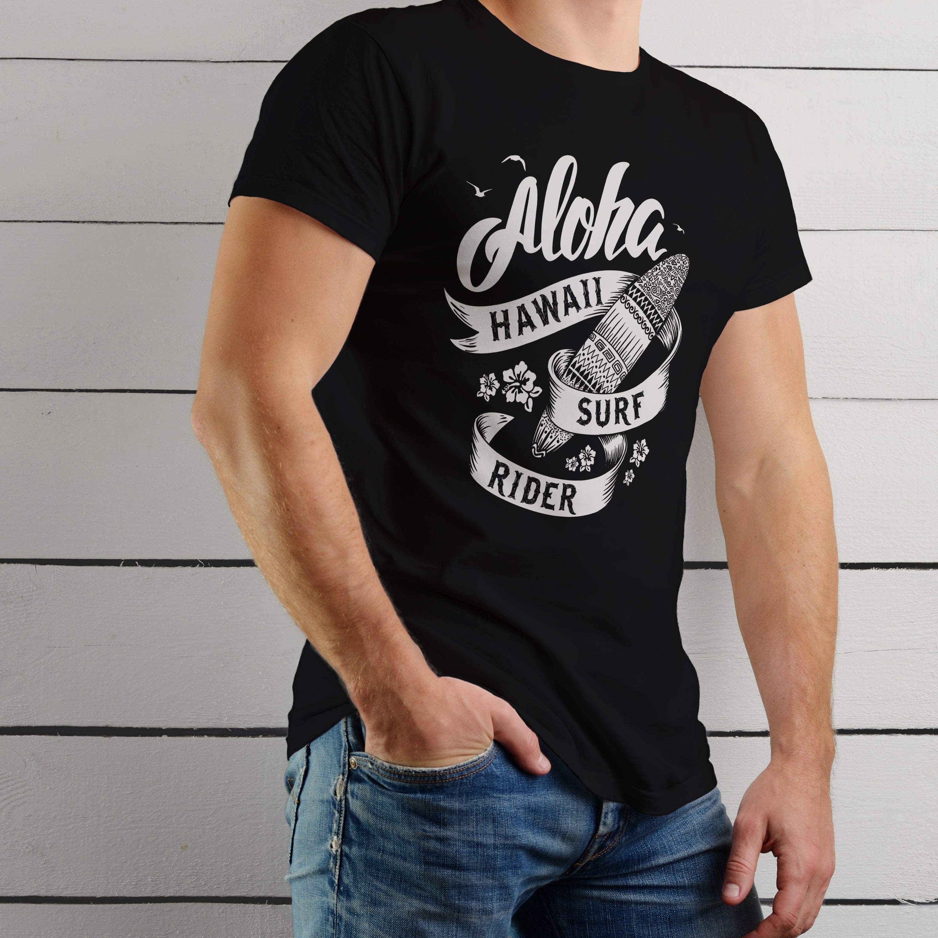 Surfing Unisex Tshirt Aloha Surf Rider