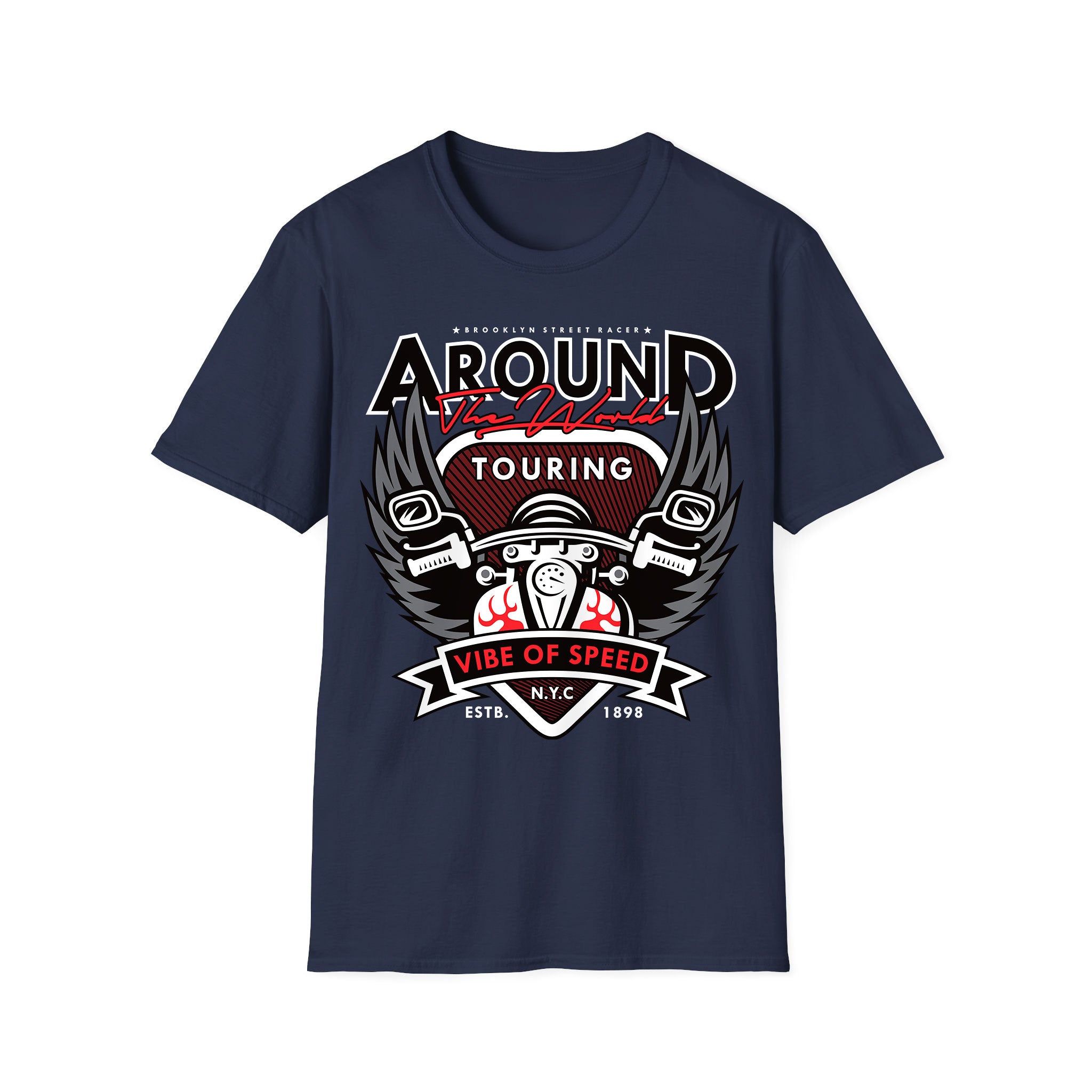 Motorcycle T-shirt Around The World