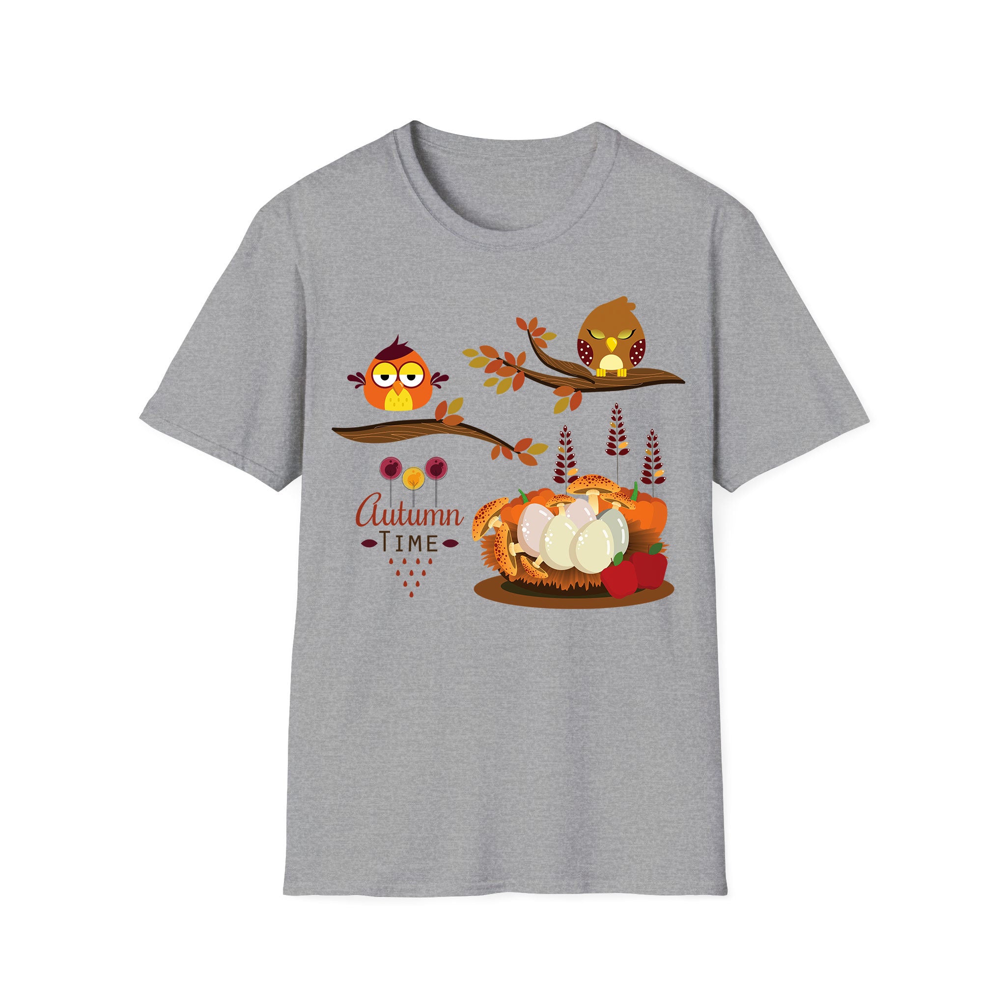 Autumn T-shirt Autumn Birds with Nest