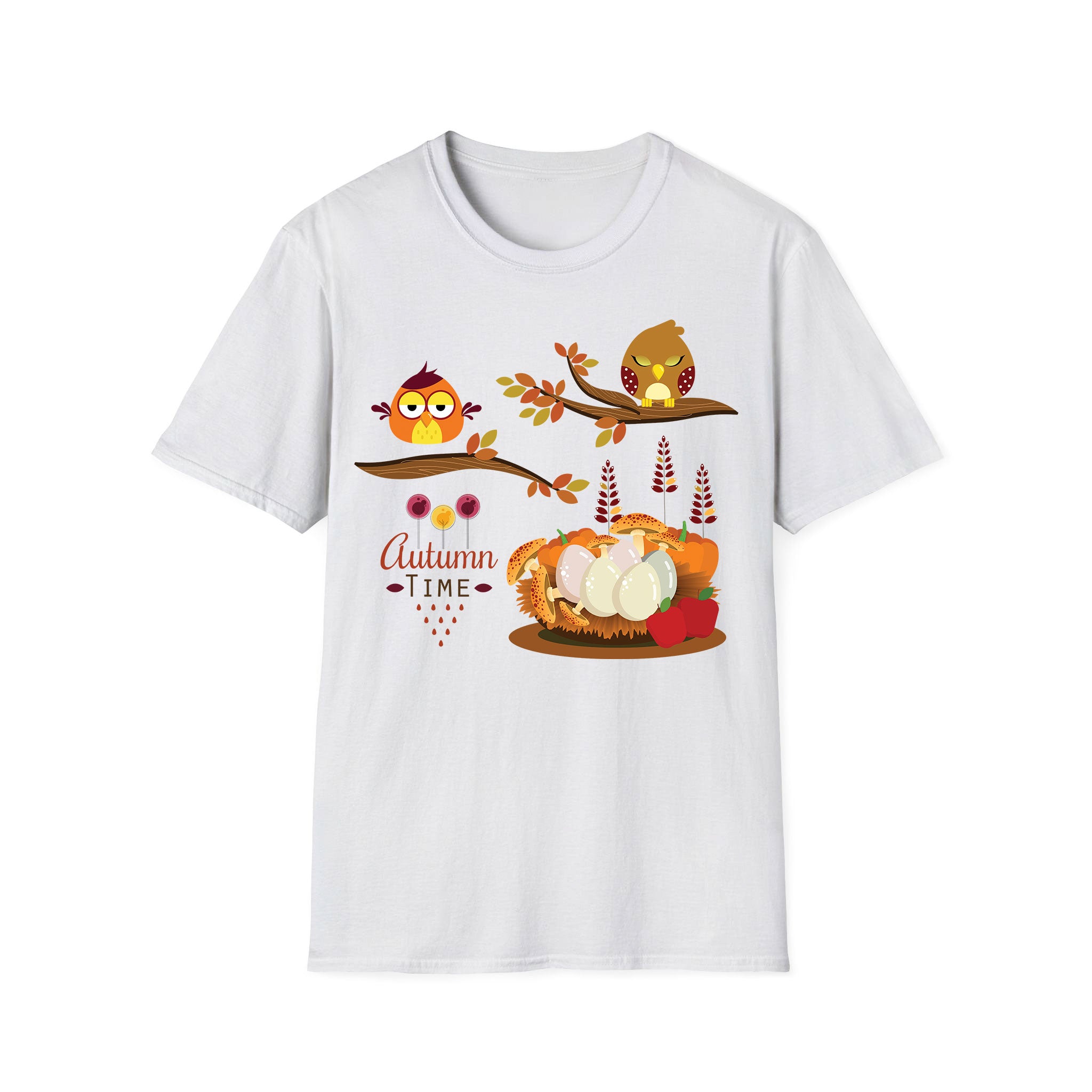 Autumn T-shirt Autumn Birds with Nest