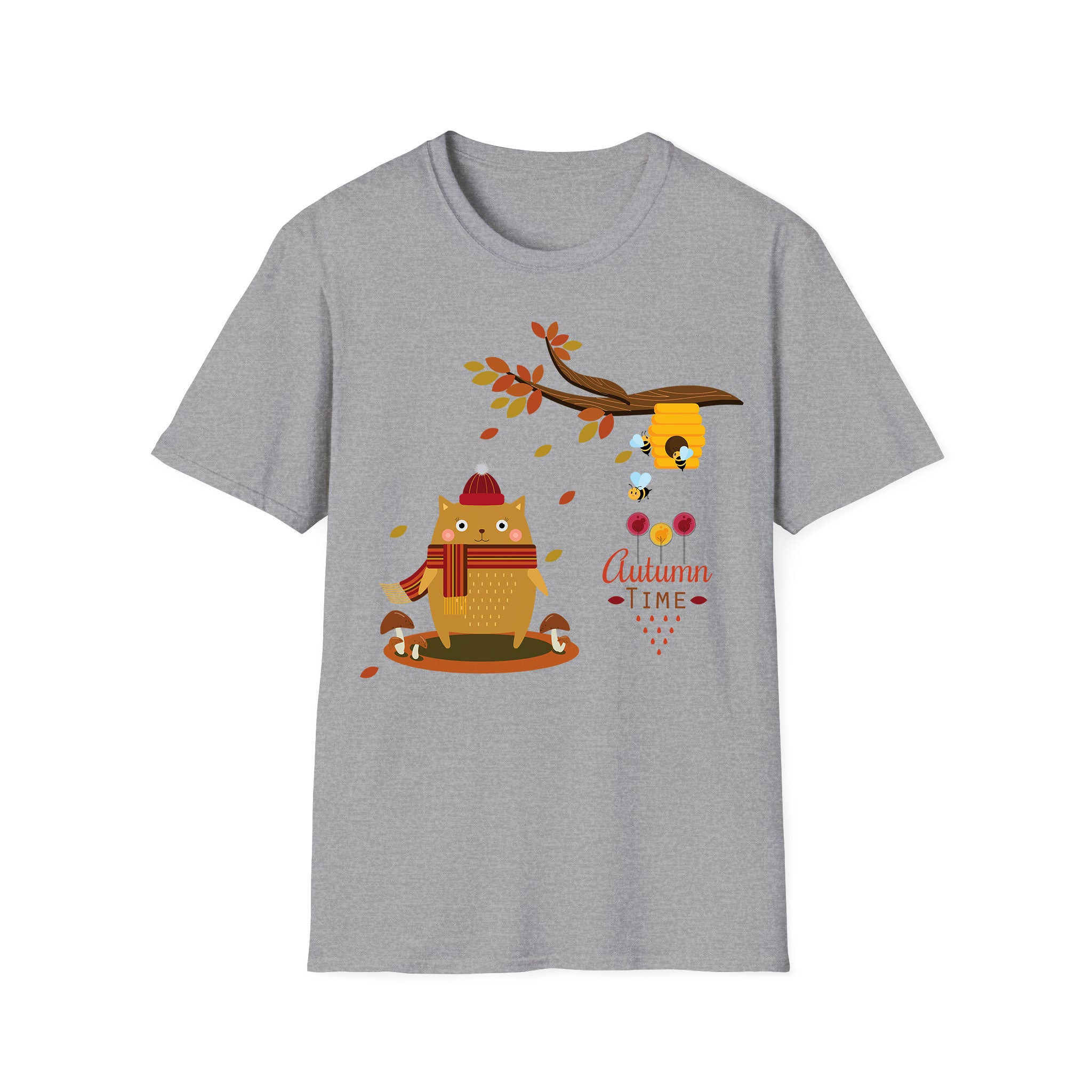 Autumn T-shirt Autumn Cat and Bee House