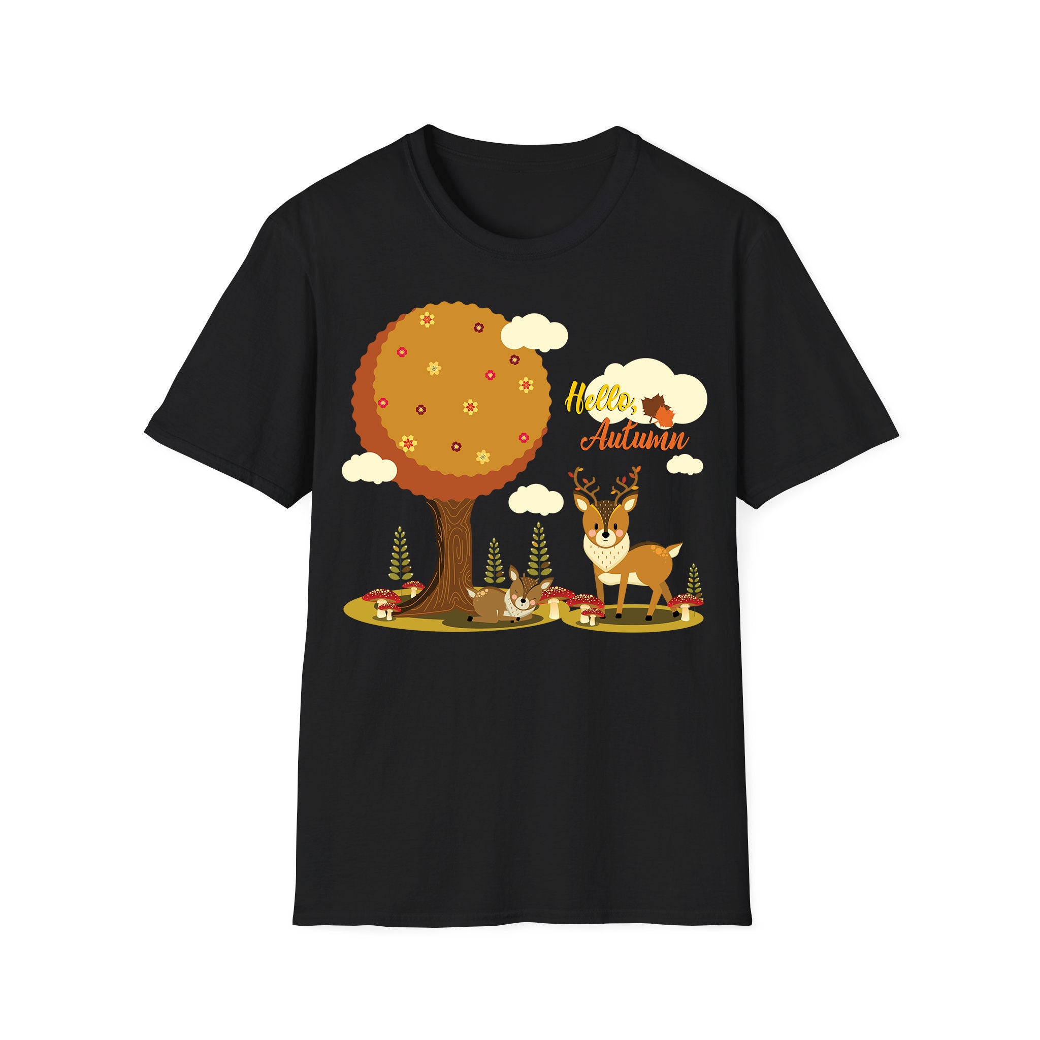 Autumn T-shirt Autumn Deer under Tree