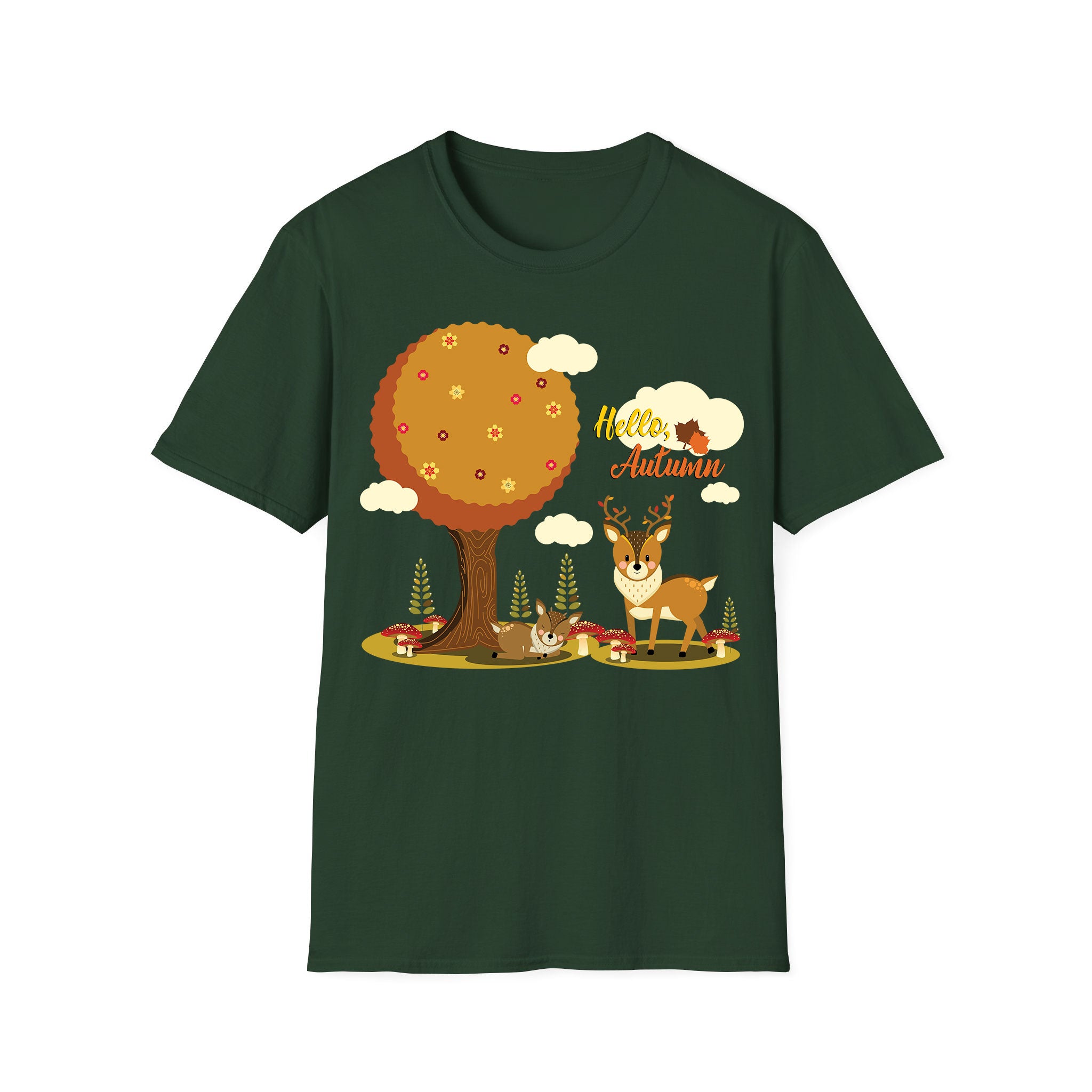 Autumn T-shirt Autumn Deer under Tree