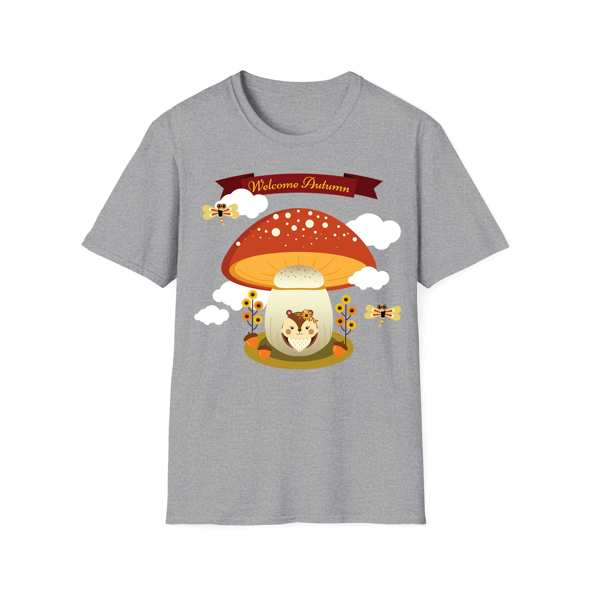 Autumn T-shirt Autumn Squirrel Welcome