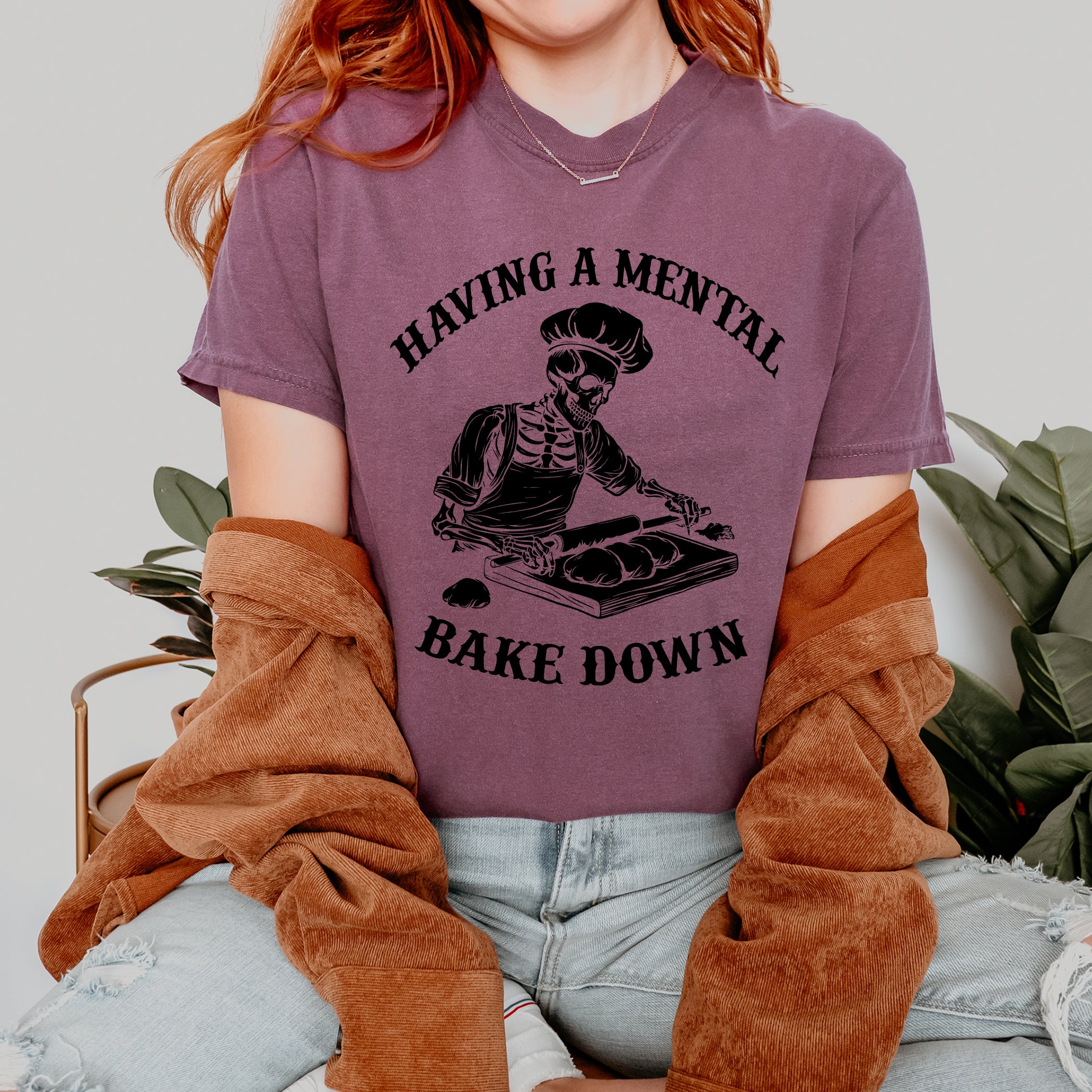 Baking T-shirt Having A Mental