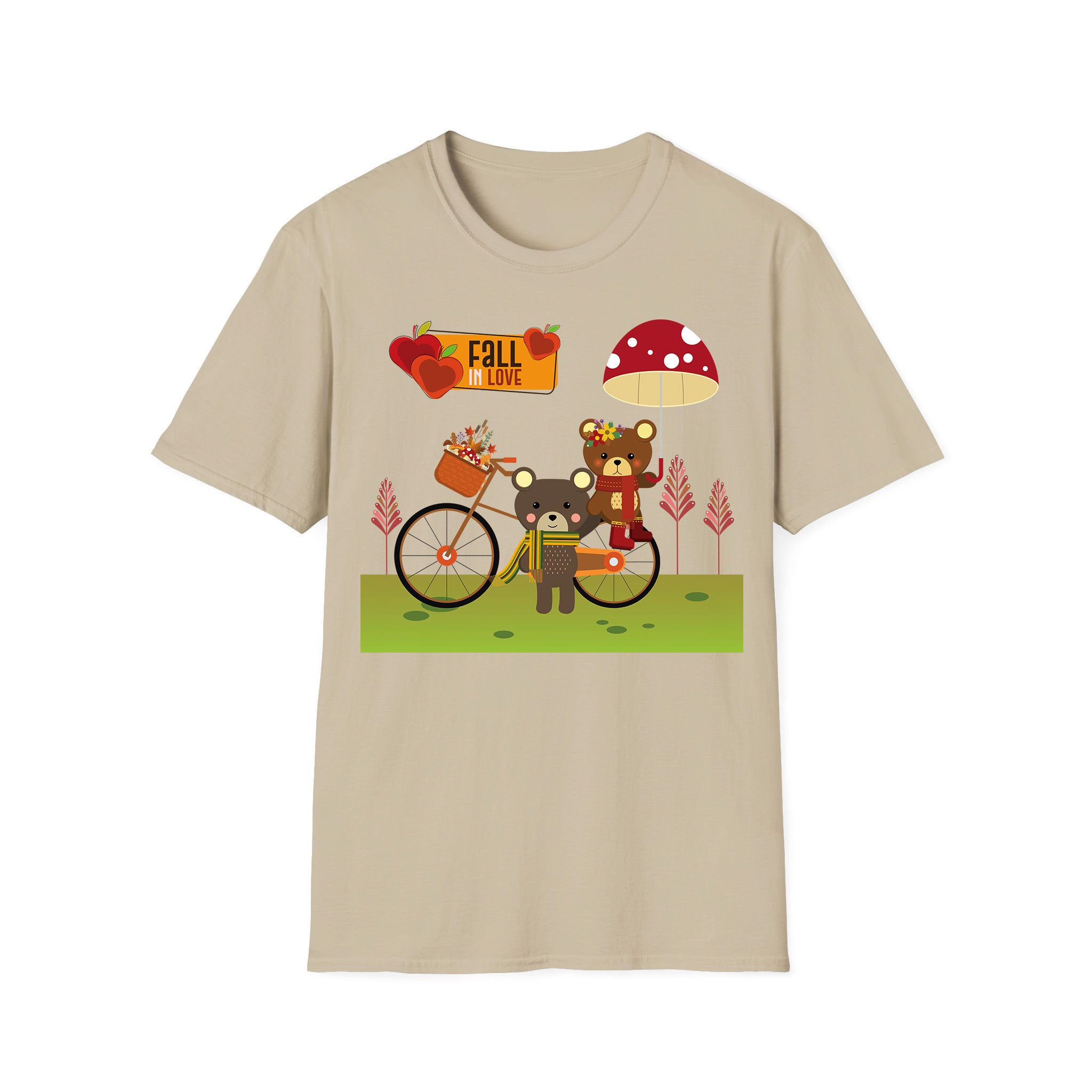 Autumn T-shirt Bear Fall In Love