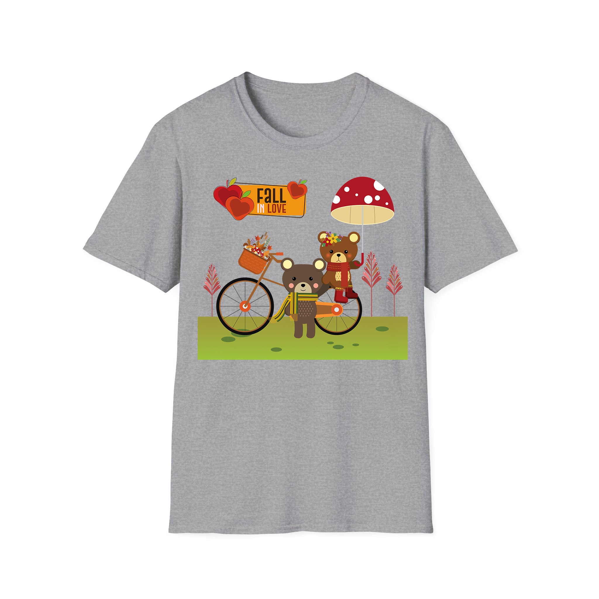 Autumn T-shirt Bear Fall In Love