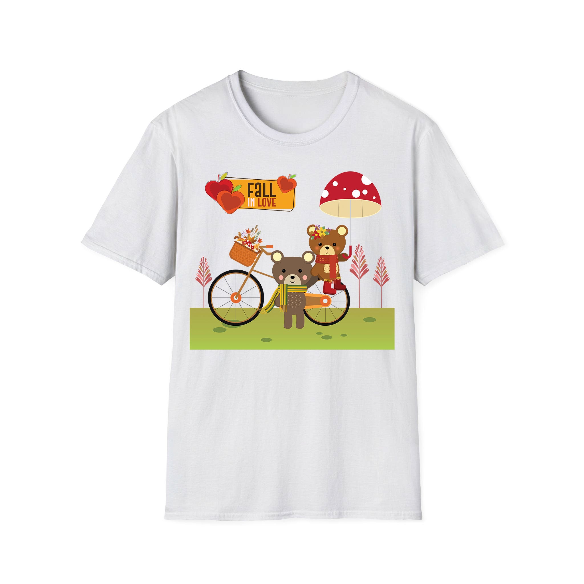 Autumn T-shirt Bear Fall In Love