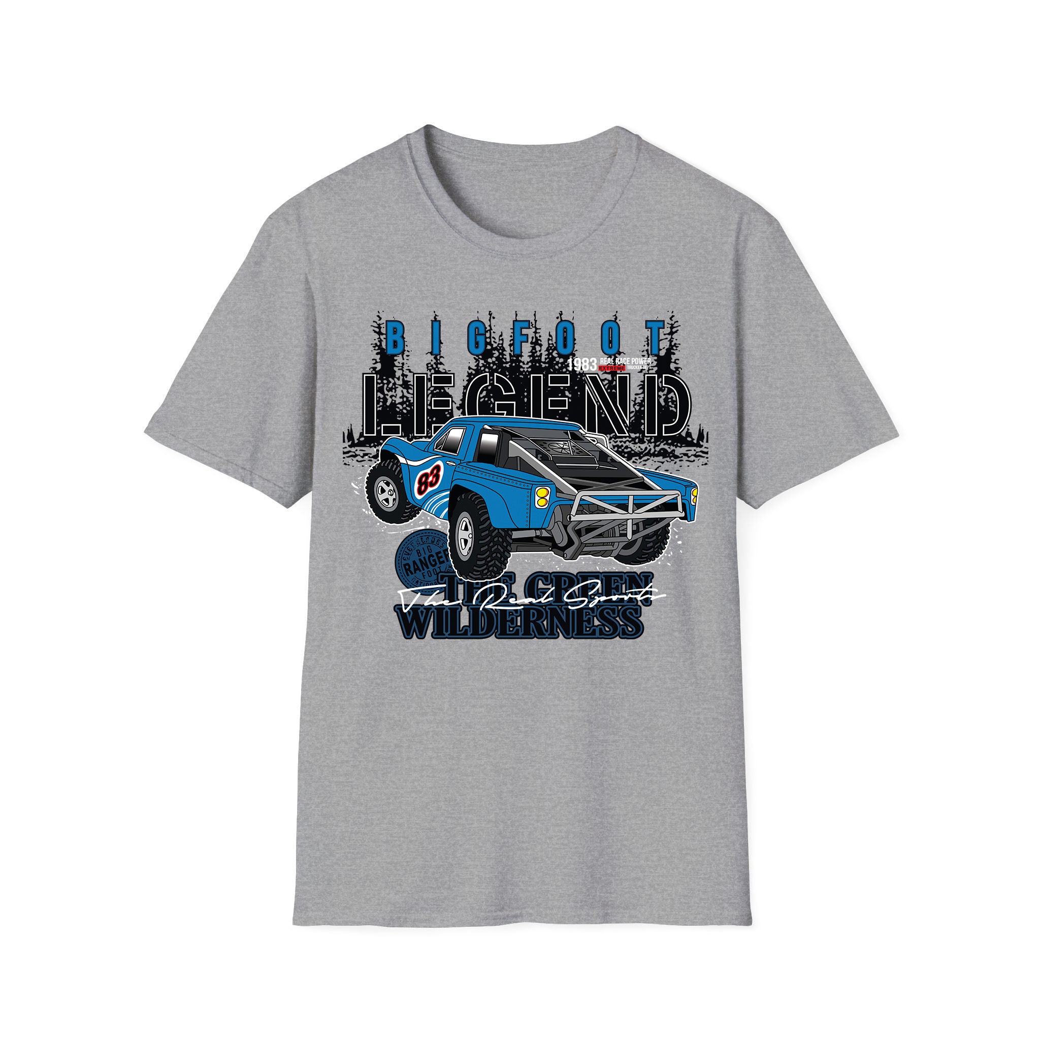 Racing-cars T-shirt Bigfoot Legend