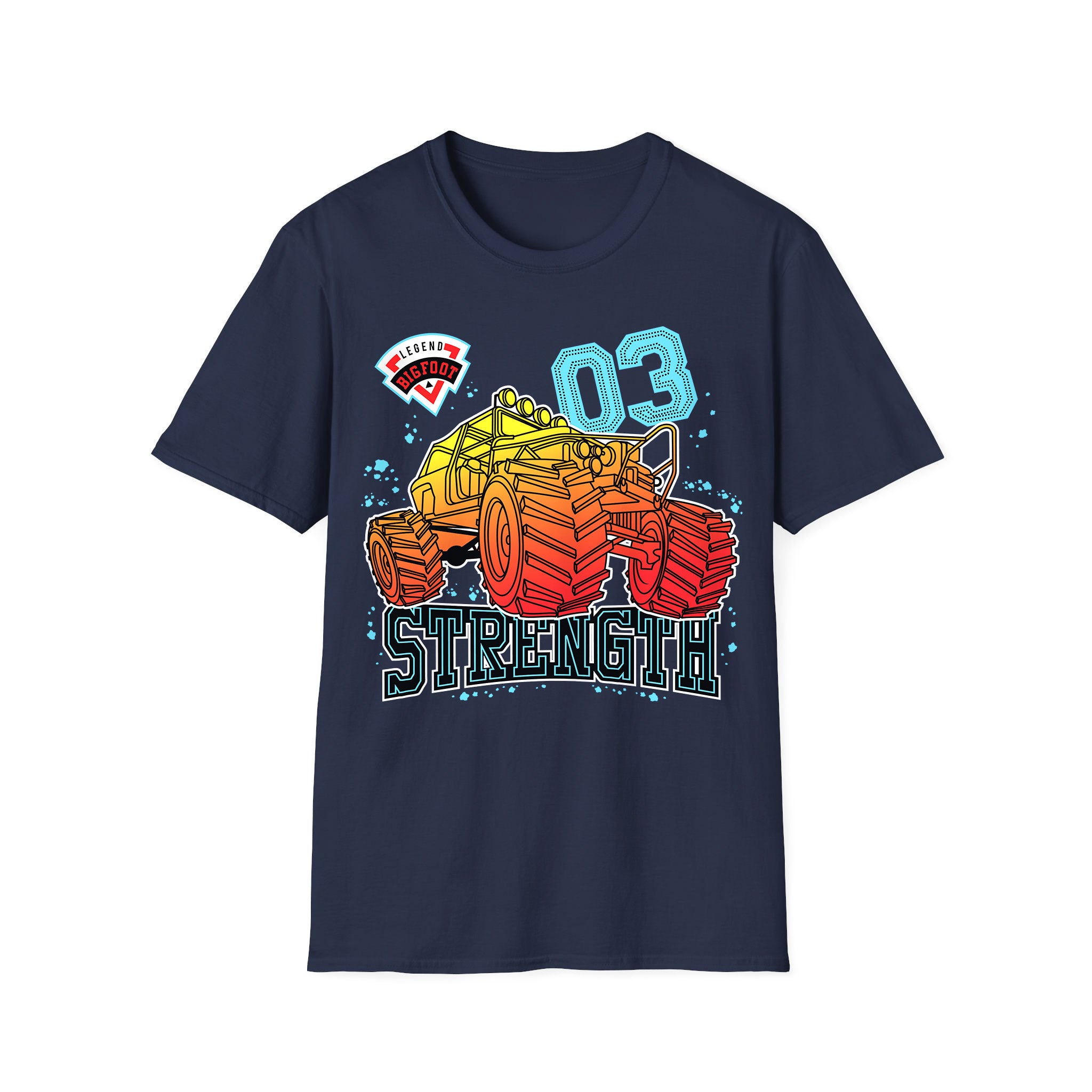 Racing-cars T-shirt Bigfoot Strength