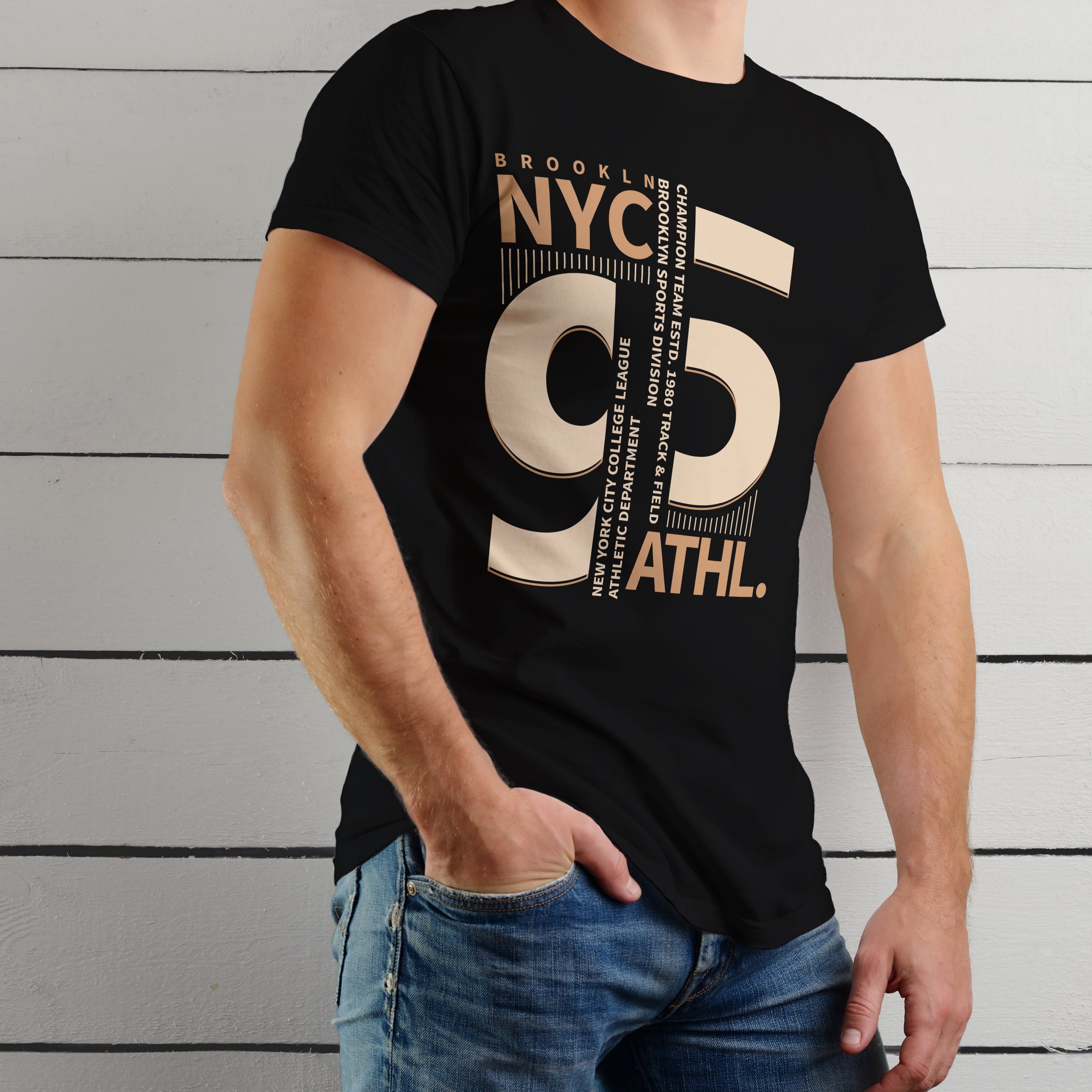 New York Unisex Tshirt Brooklyn NYC ATHL