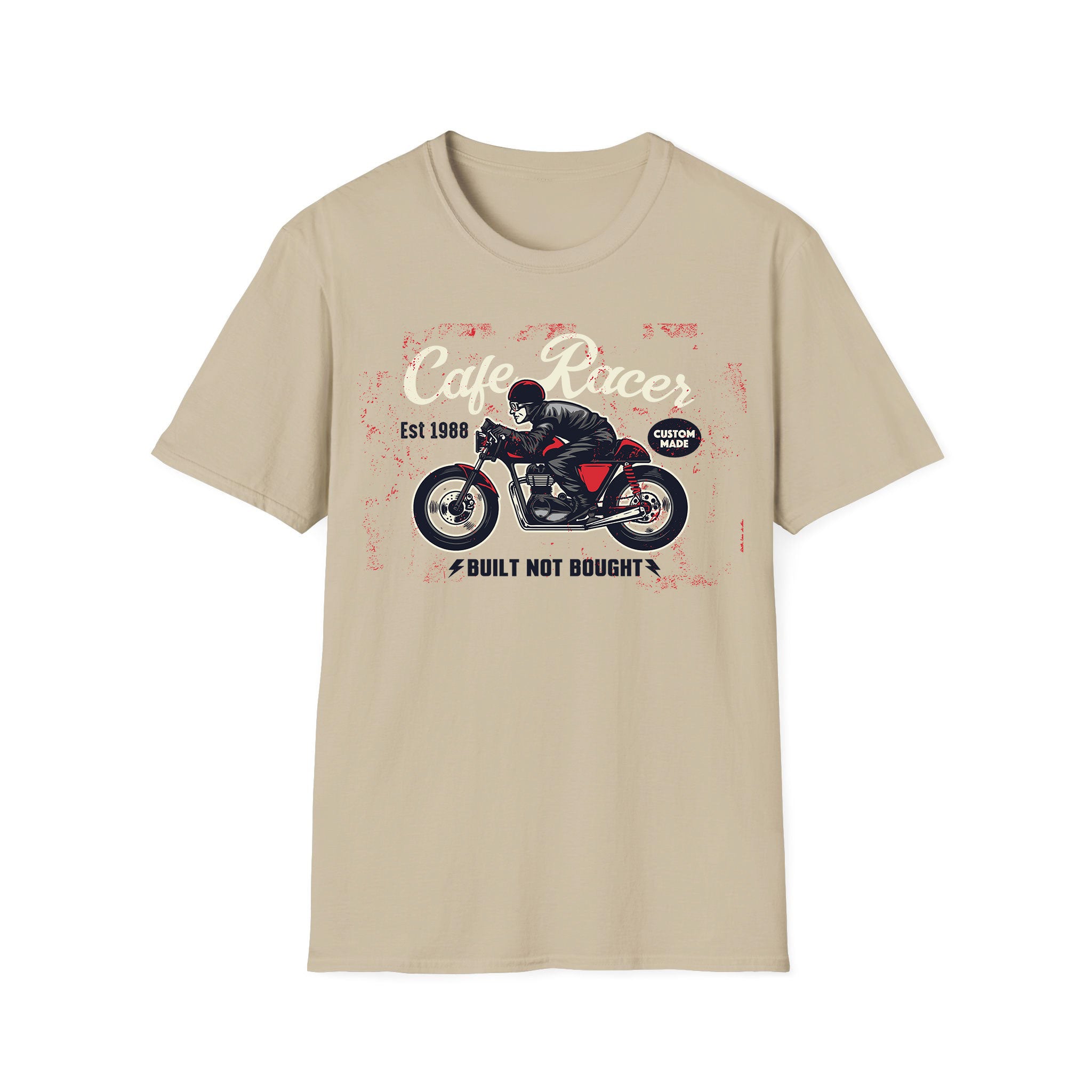 Motorcycle T-shirt Built Not Bought