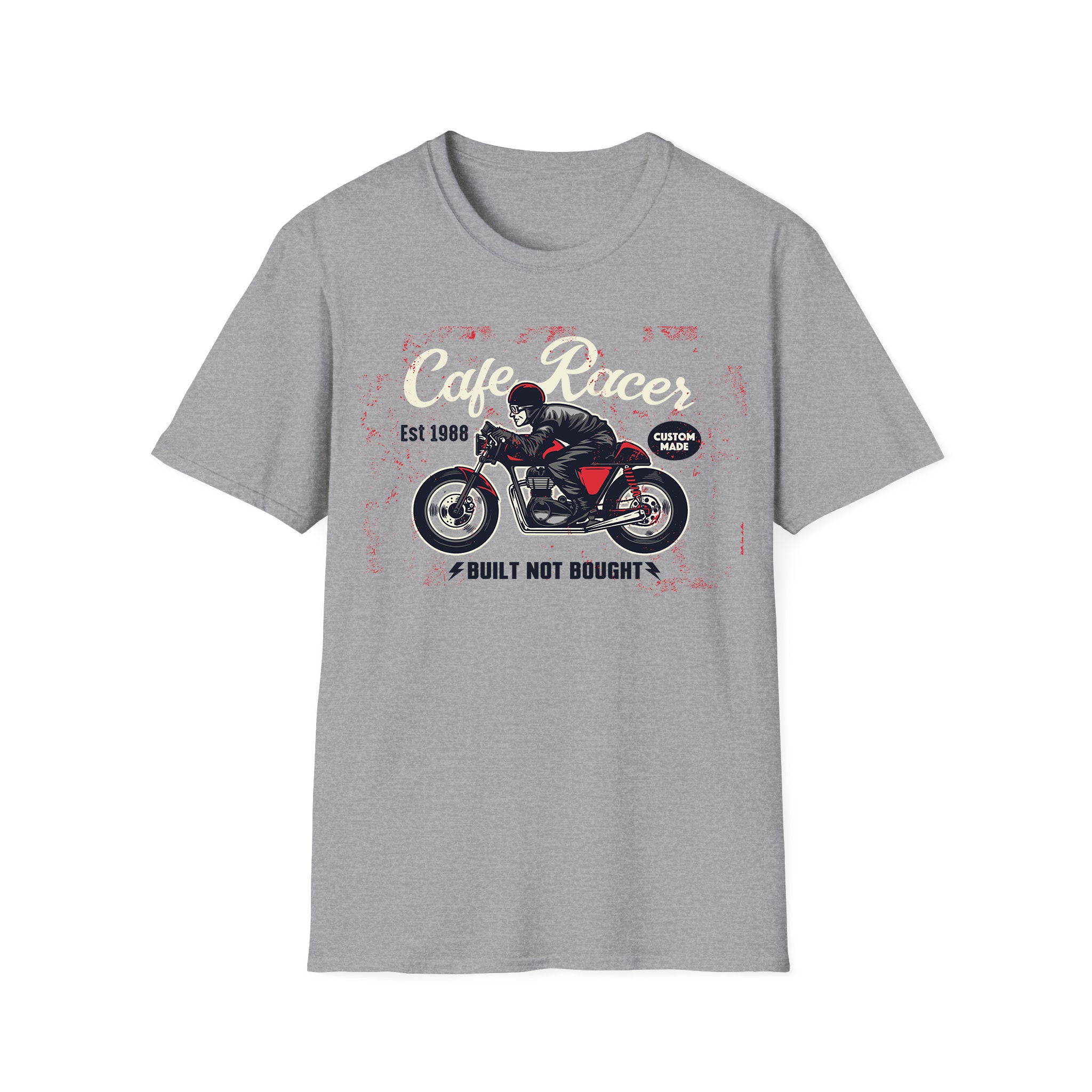 Motorcycle T-shirt Built Not Bought