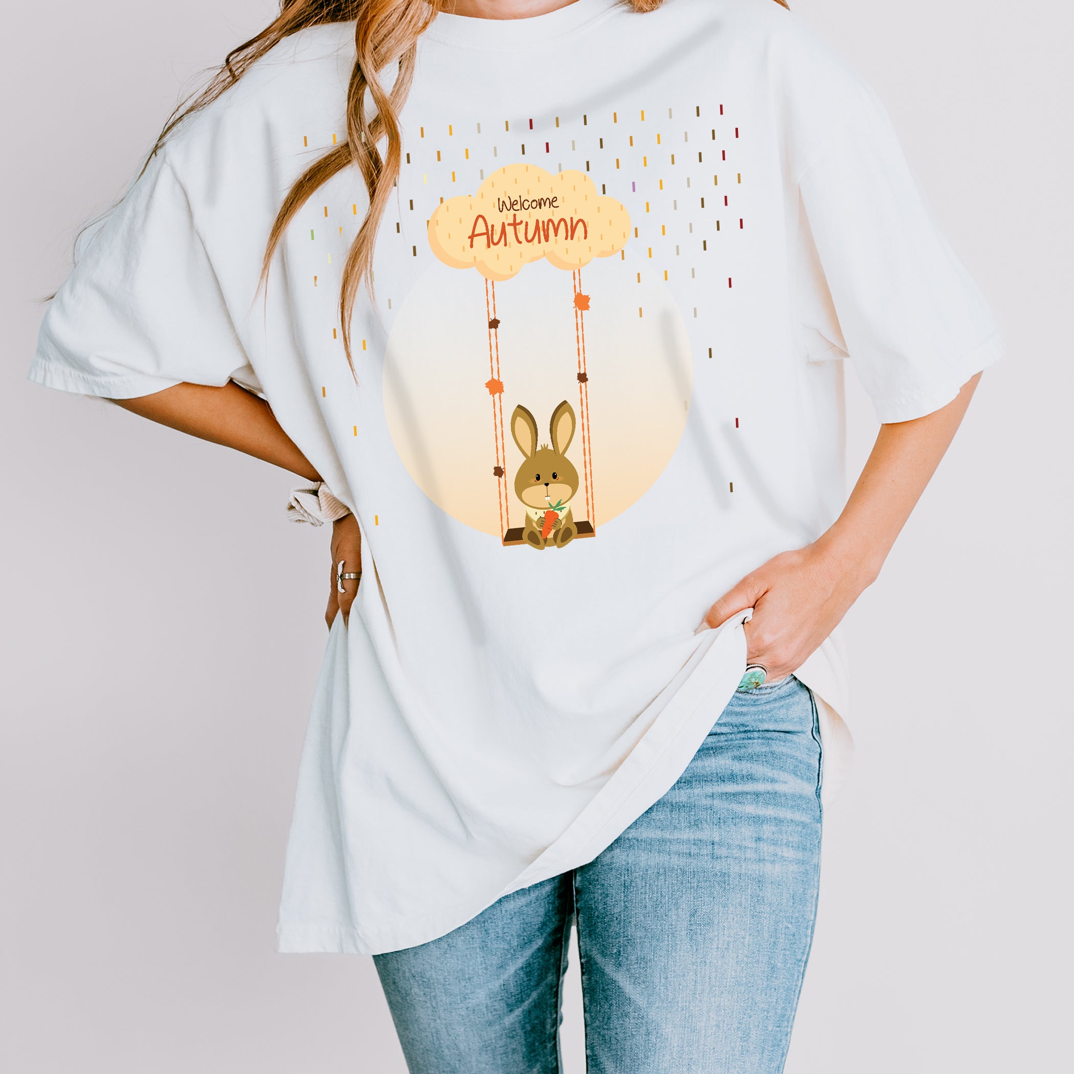 Autumn T-shirt Bunny Welcom Autumn