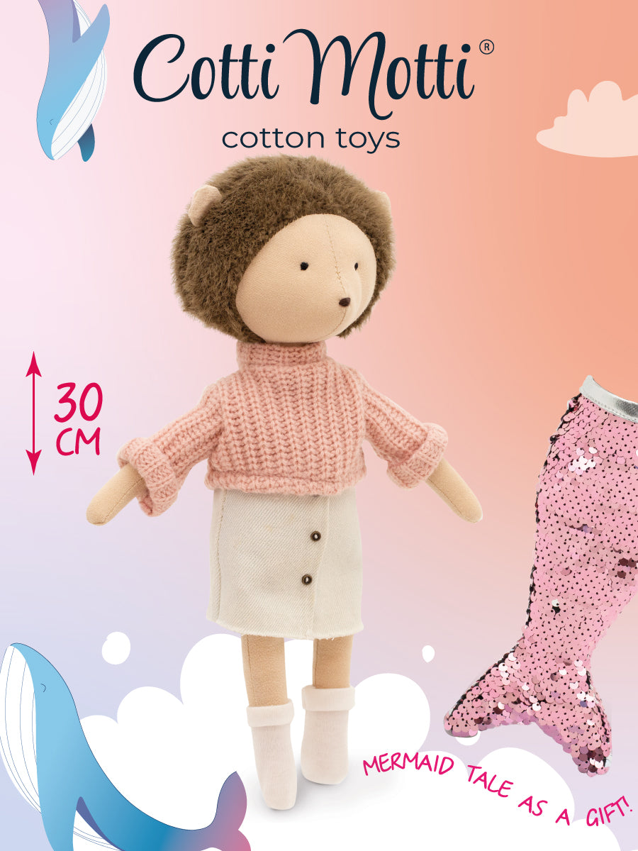 Personalized Plush Toy Henry the Hedgehog with Mermaid tail