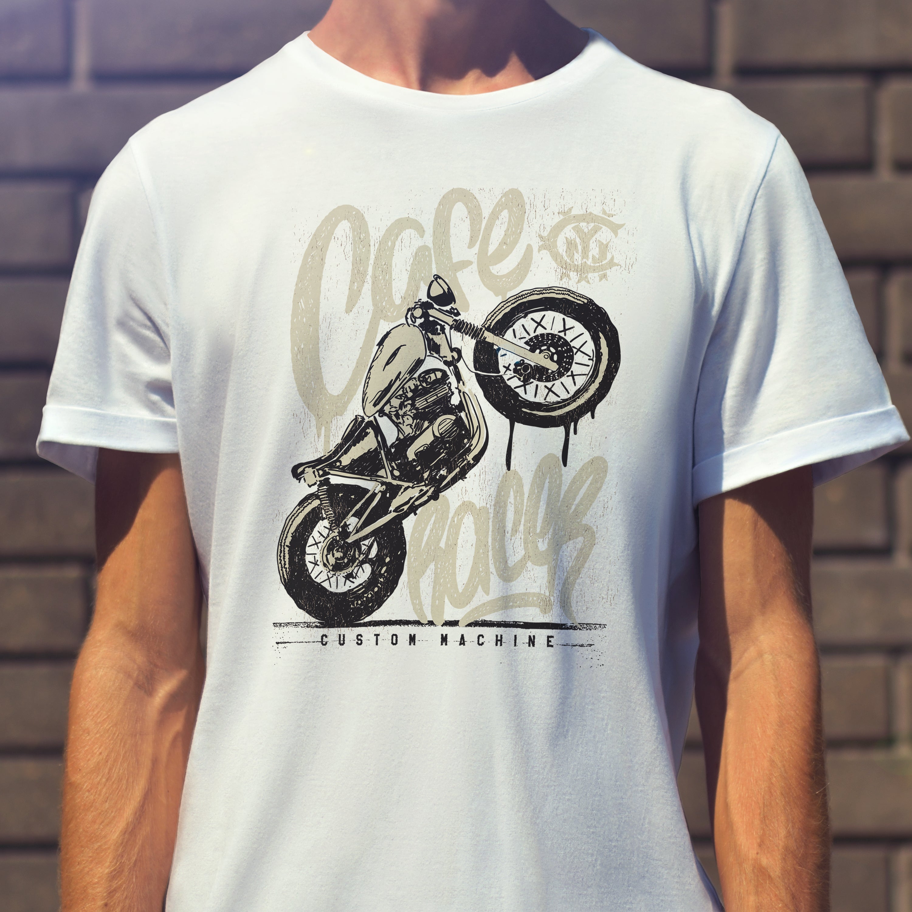 Motorcycle T-shirt Cafe Racer