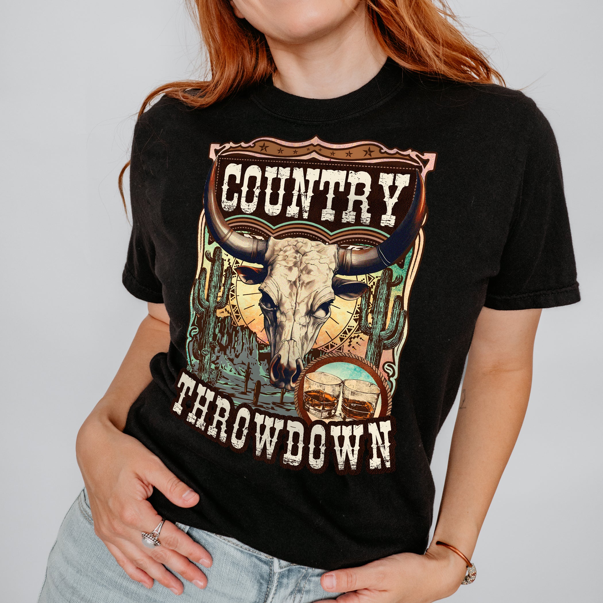 T-shirt musique country Country Throwdown