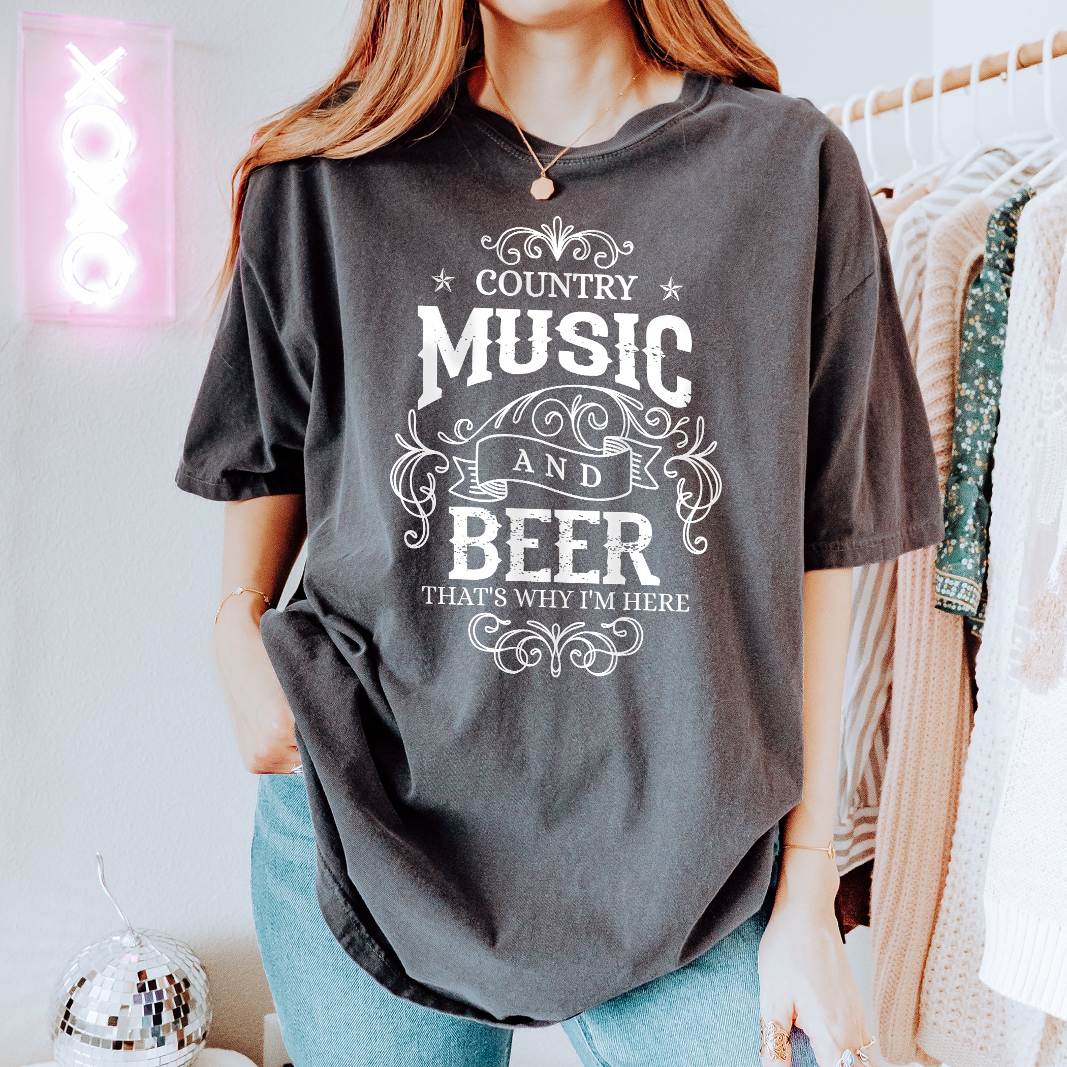 Country music T-shirt Music and Beer