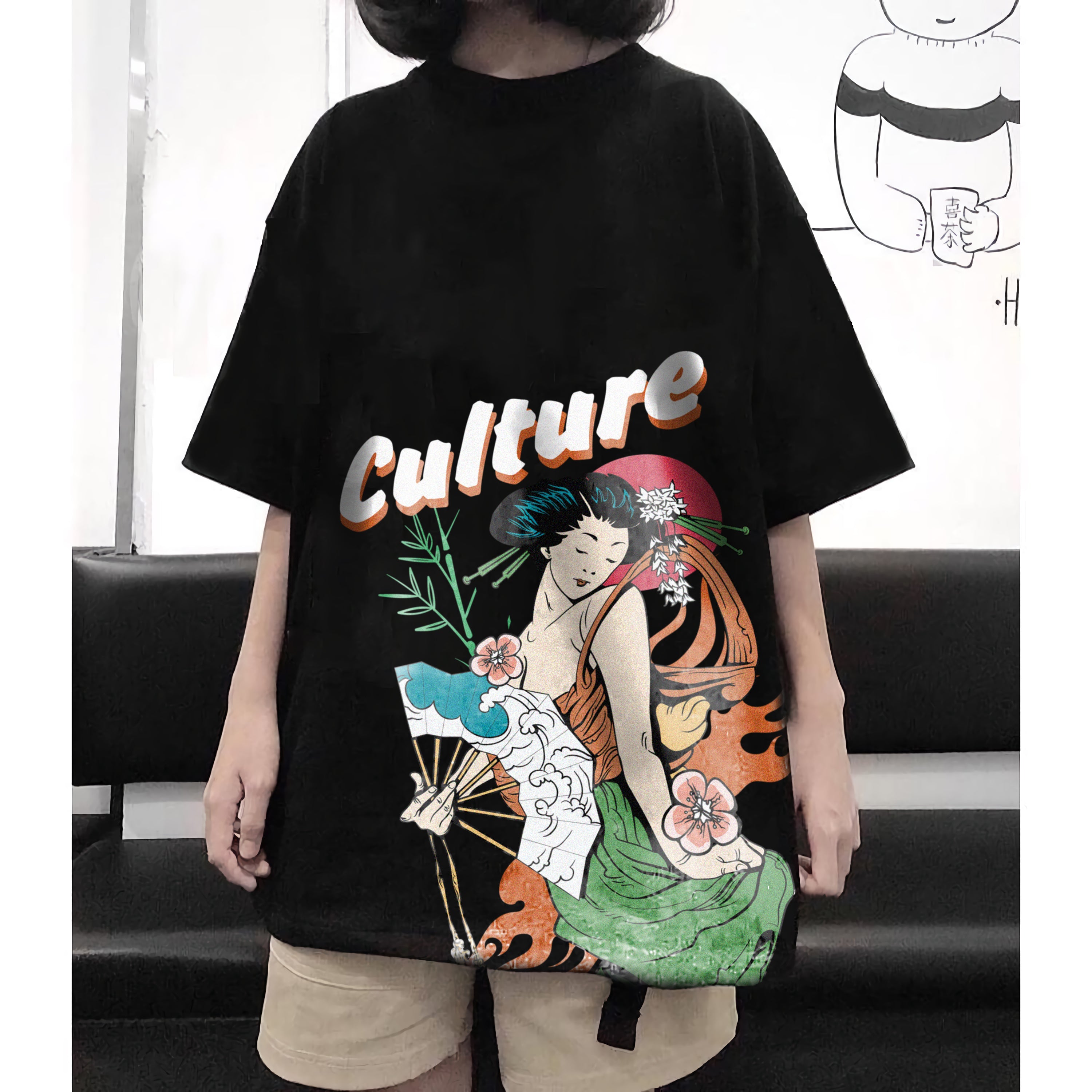 Oversize graphic T-shirt Culture Girl Tokyo