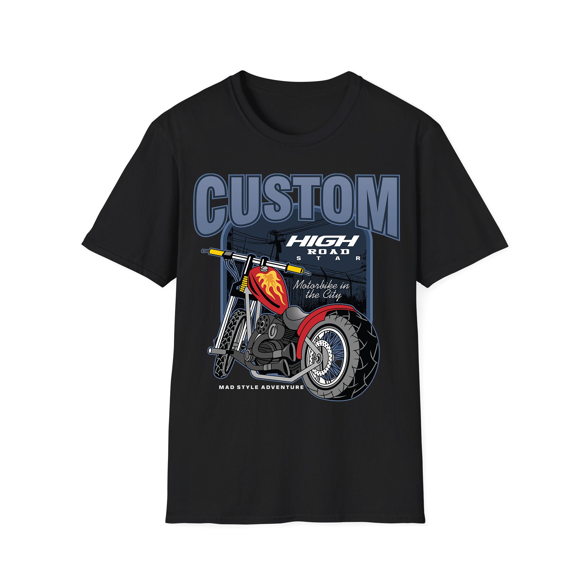 Motorcycle T-shirt Custom High Road