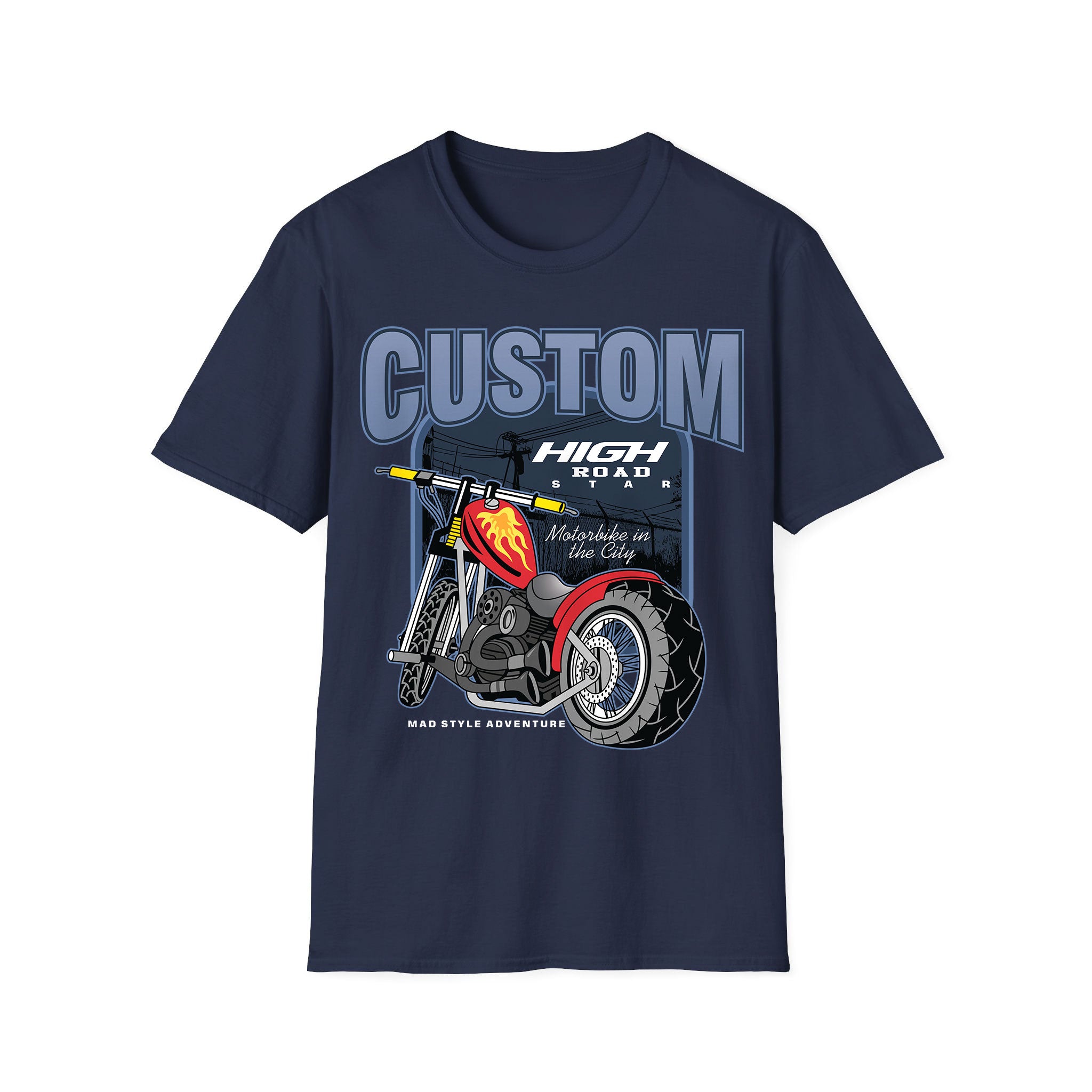 Motorcycle T-shirt Custom High Road