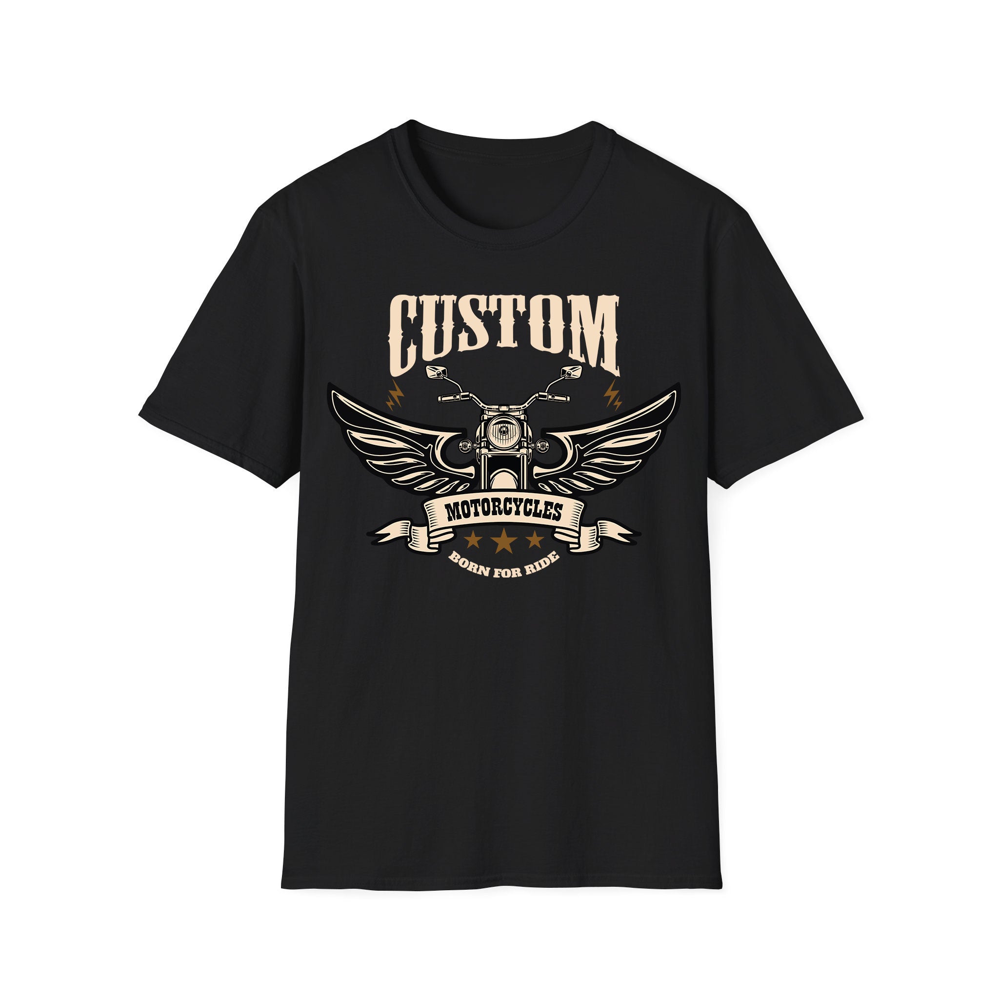 Motorcycle T-shirt Custom Wings Motor