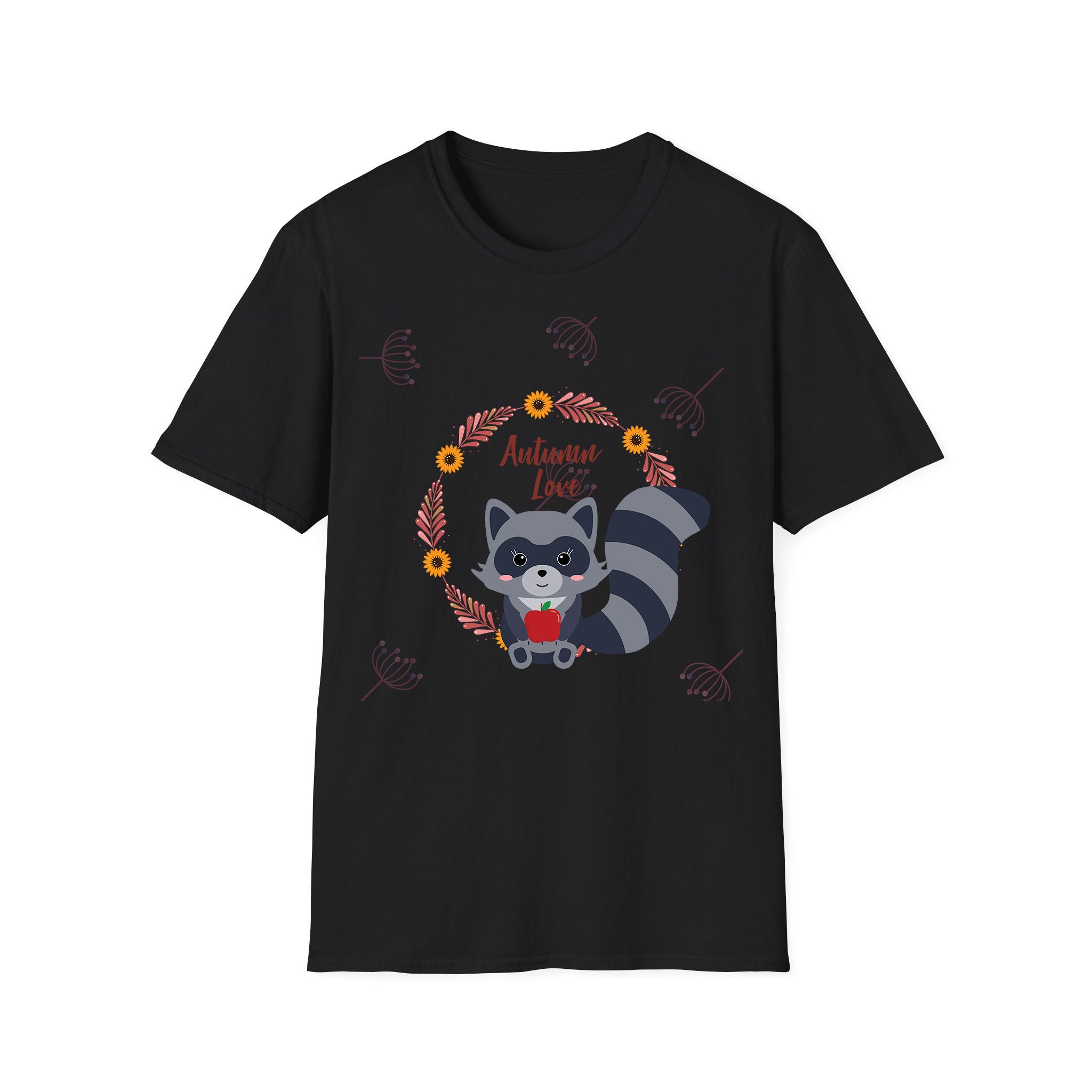 Autumn T-shirt Cute Racoon Autumn