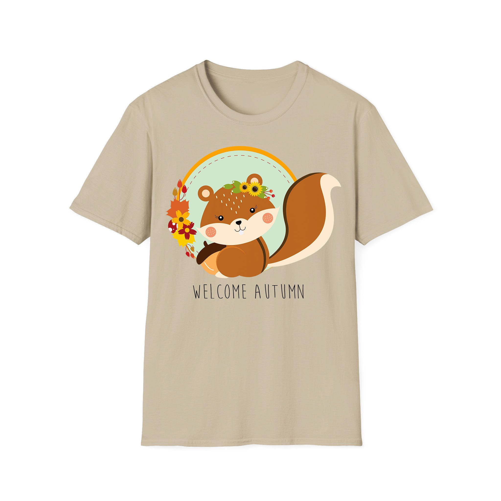 Autumn T-shirt Cute Squirrel Autumn