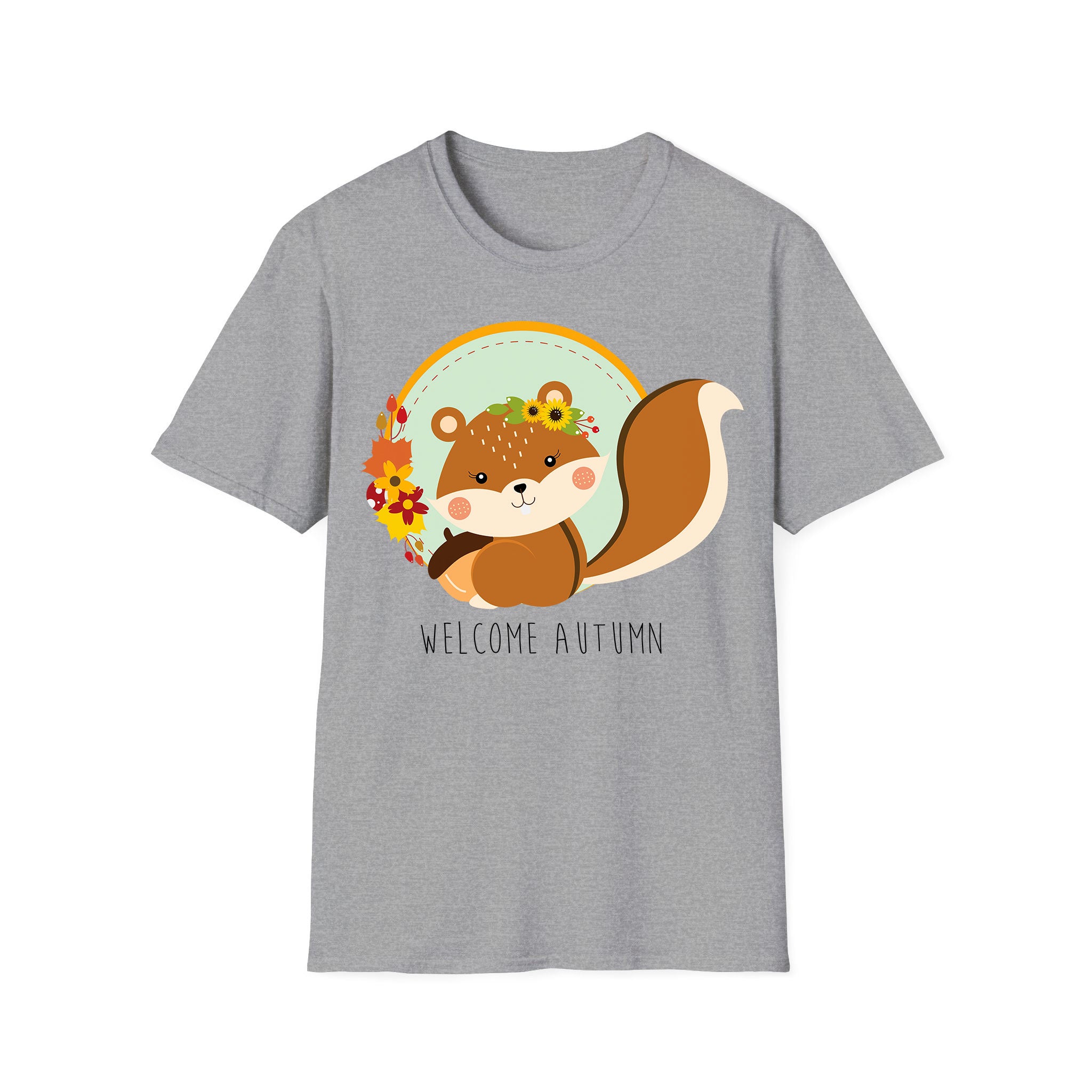 Autumn T-shirt Cute Squirrel Autumn