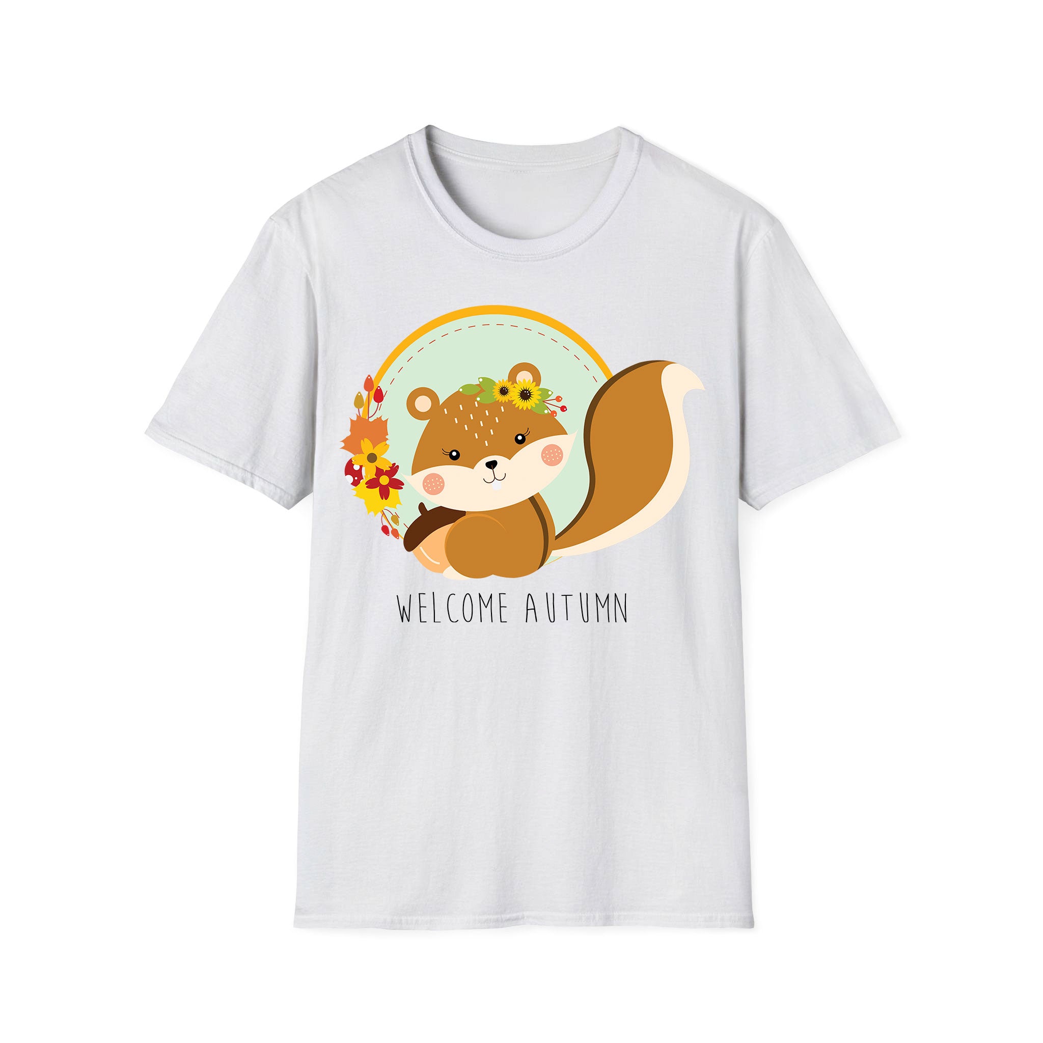 Autumn T-shirt Cute Squirrel Autumn