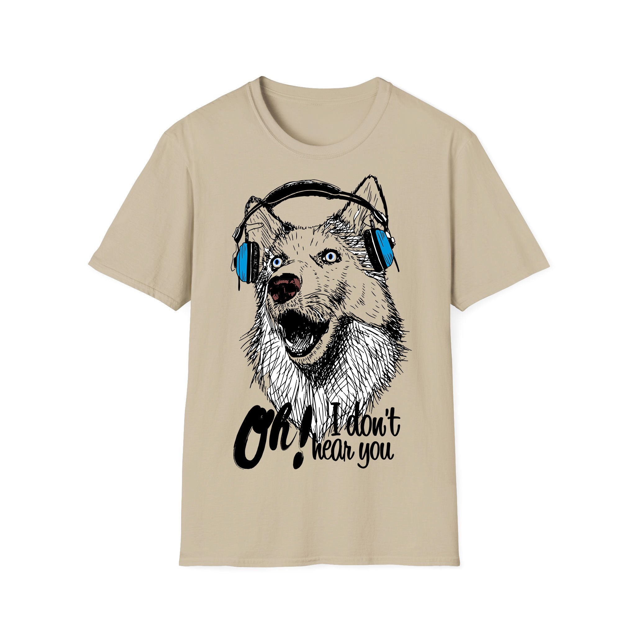 Music unisex T-shirt Dog Headphone