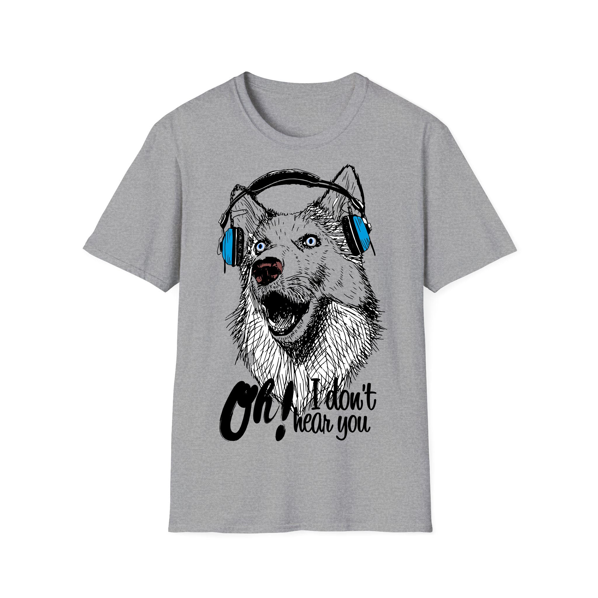 Music unisex T-shirt Dog Headphone