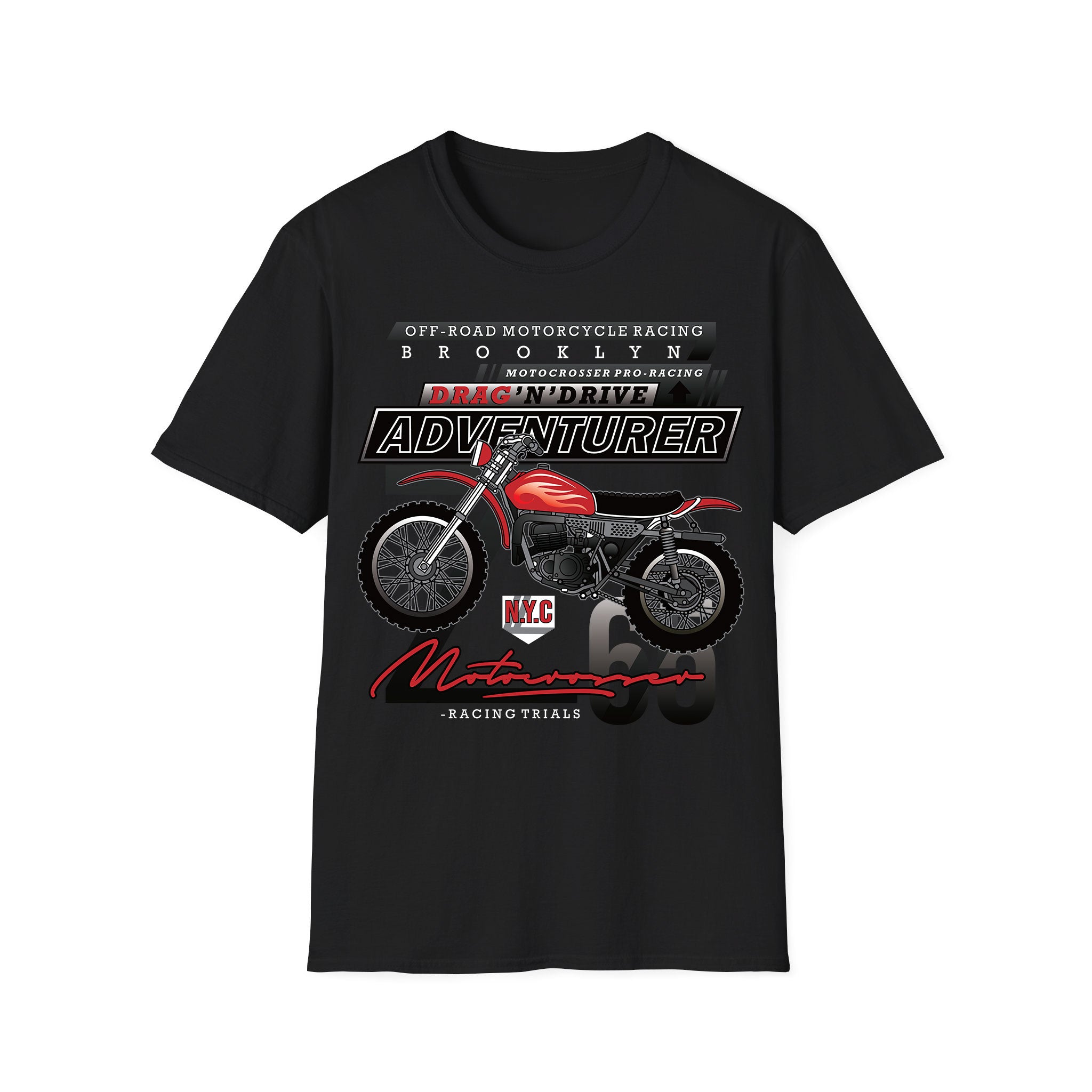 Motorcycle T-shirt DragnDrive Adventurer