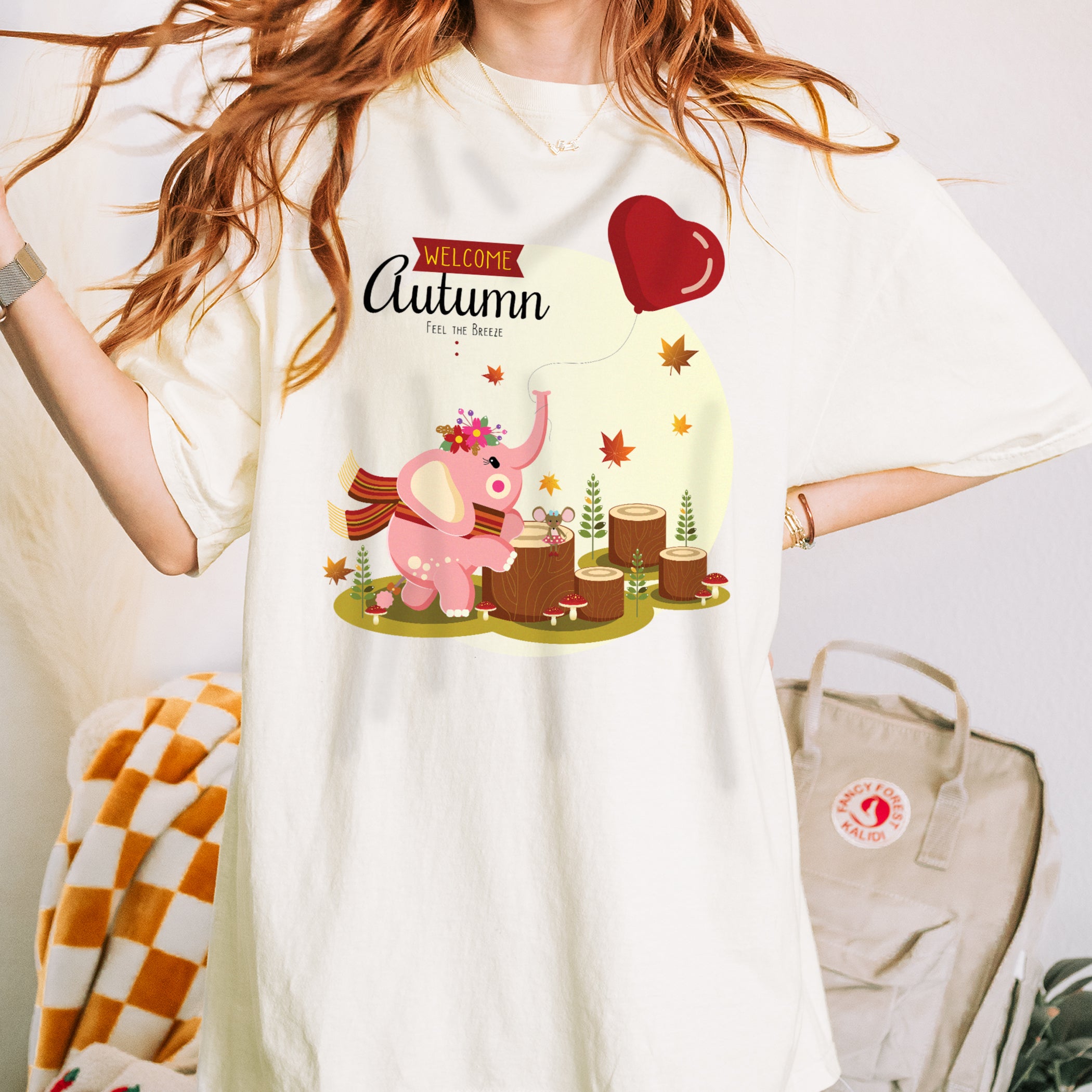 Autumn T-shirt Elephant Autumn