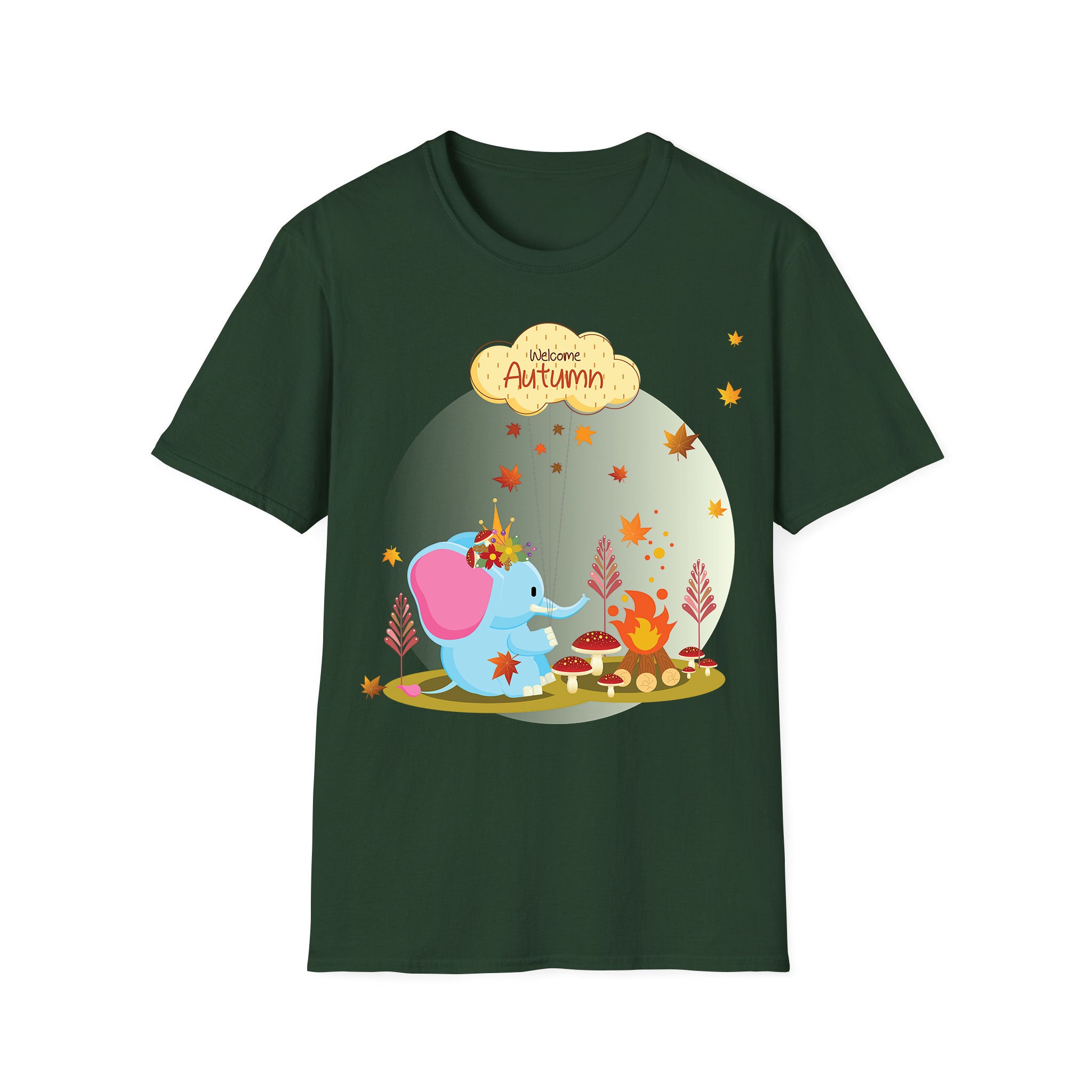 Autumn T-shirt Elephant Welcome Autumn