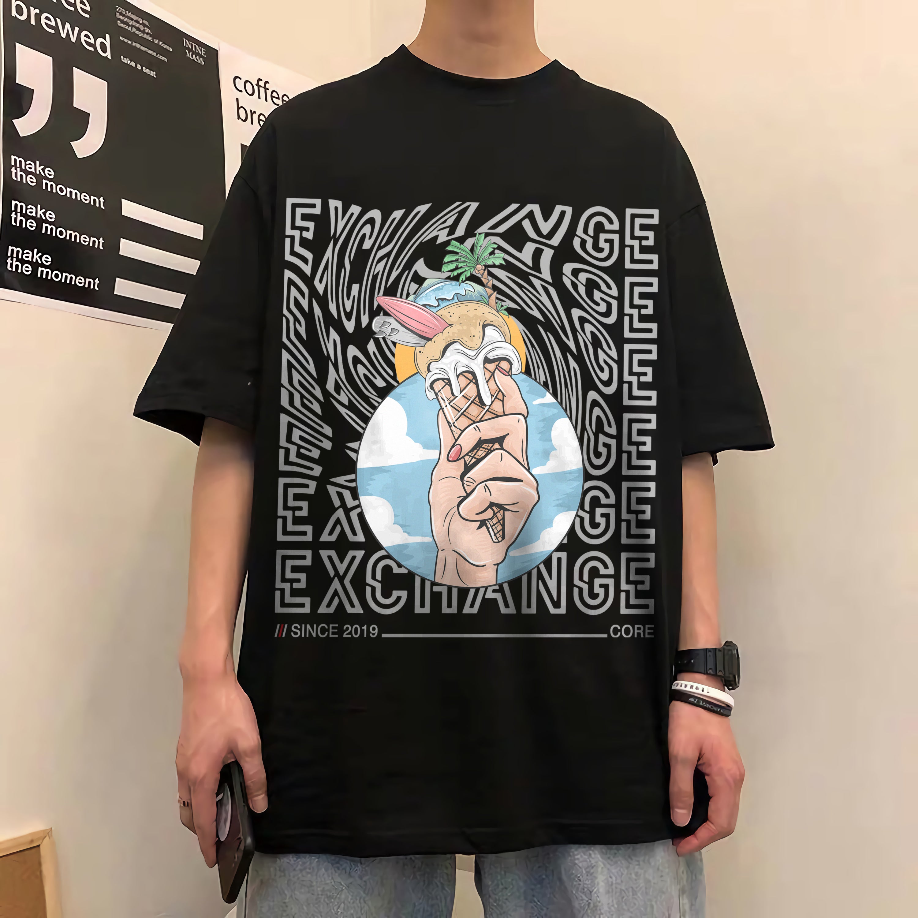 Oversize graphic T-shirt Exchange Ice Cream