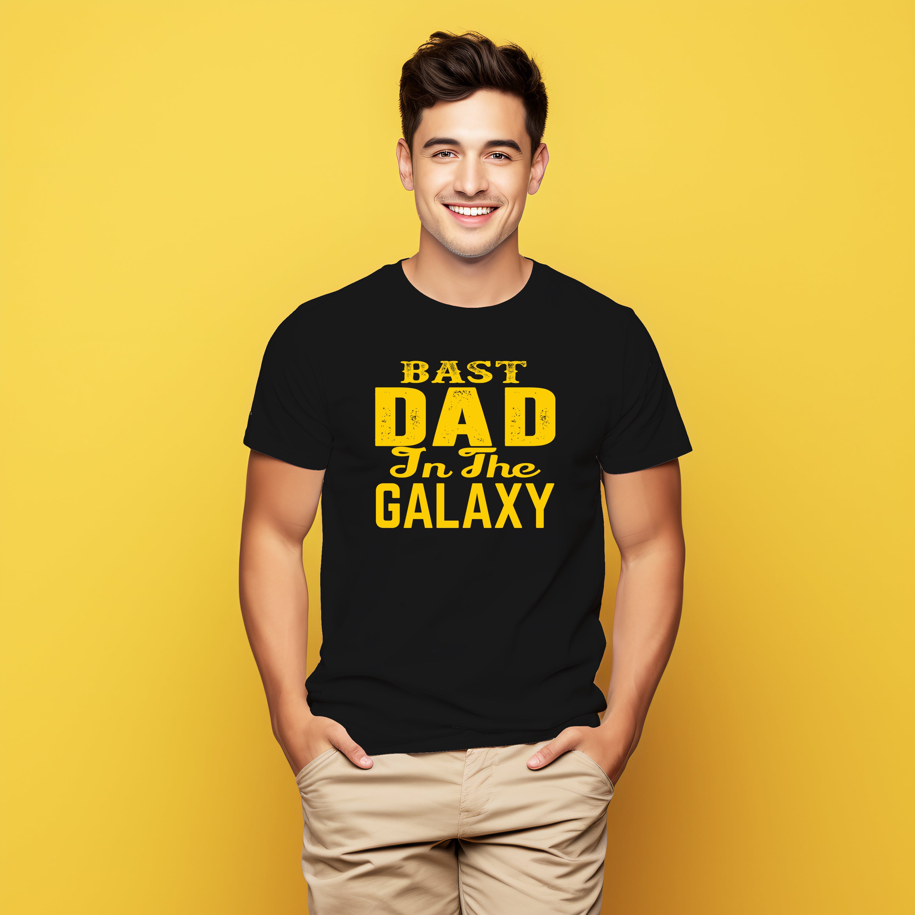 Father's Day T-shirt Bast Dad In The Galaxy