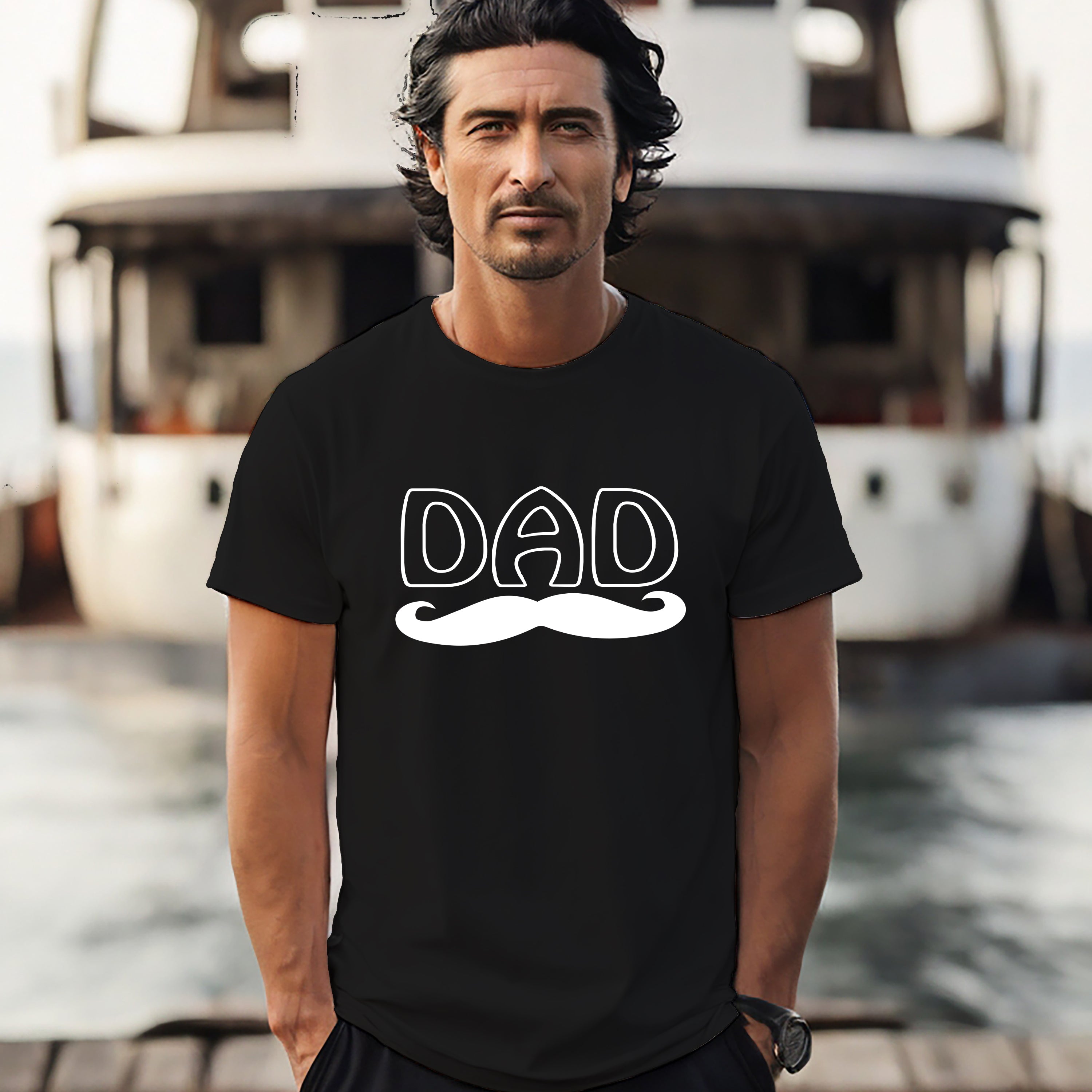 Father's Day T-shirt Dad Beard