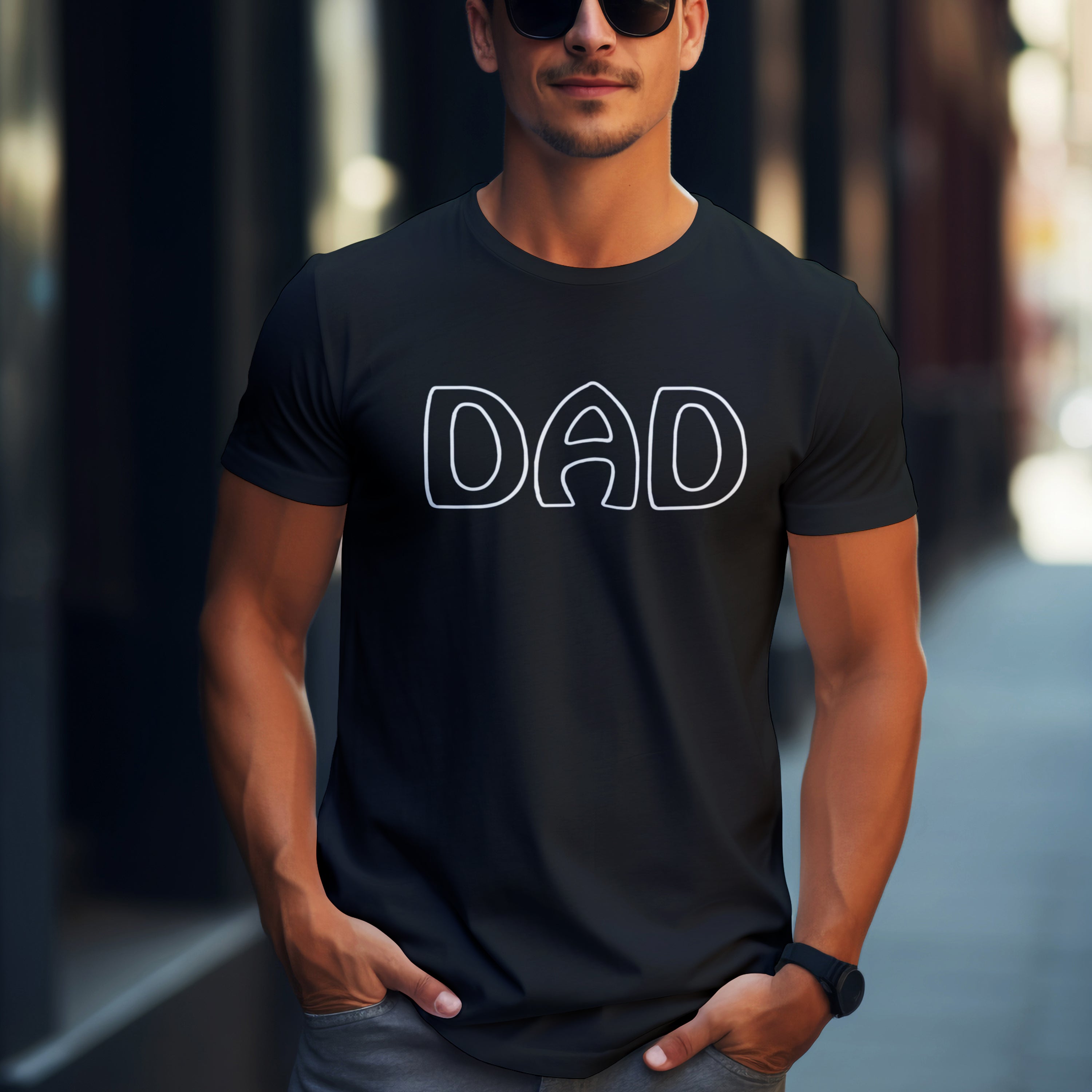 Father's Day T-shirt Dad Line