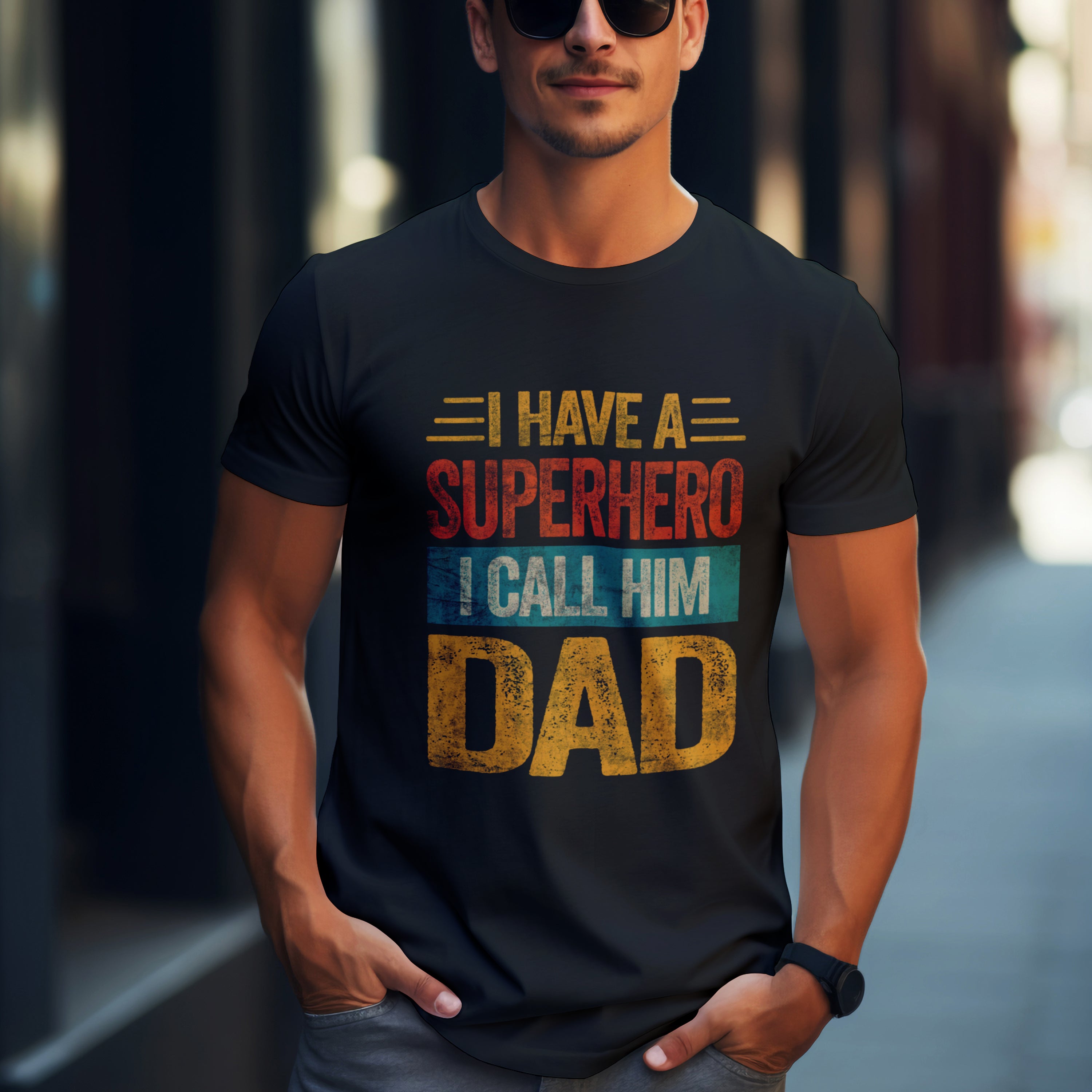 Father's Day T-shirt I Have A Super Dad