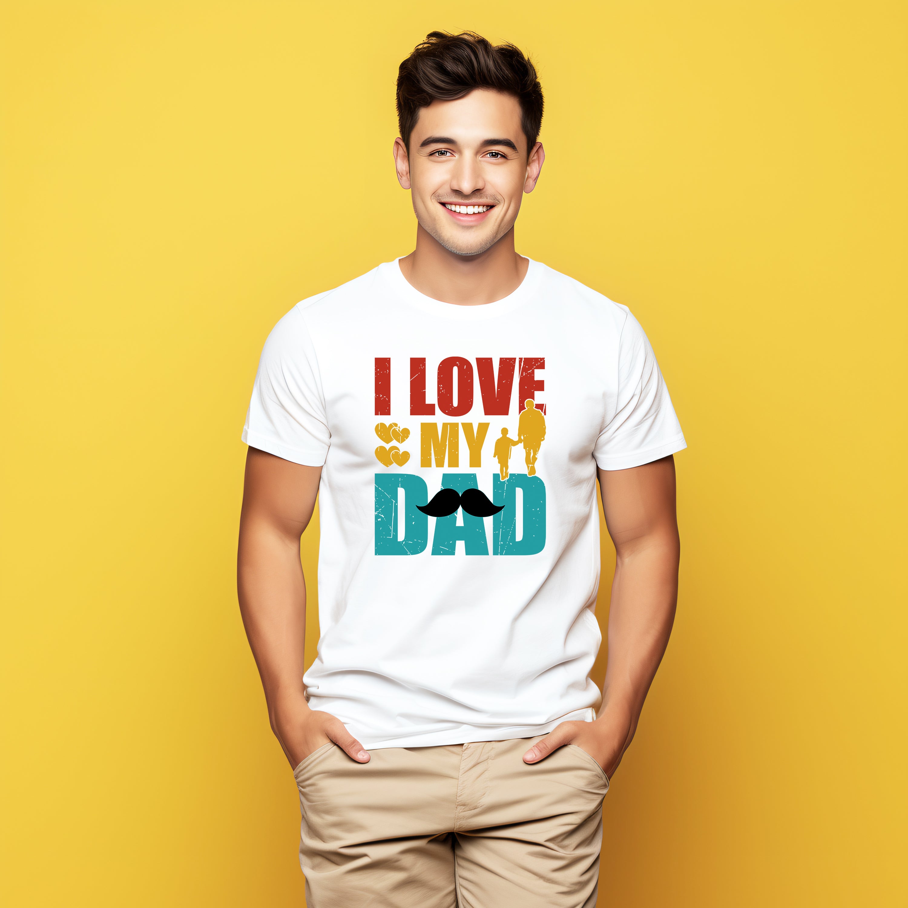 Father's Day T-shirt I Love My Dad Bread