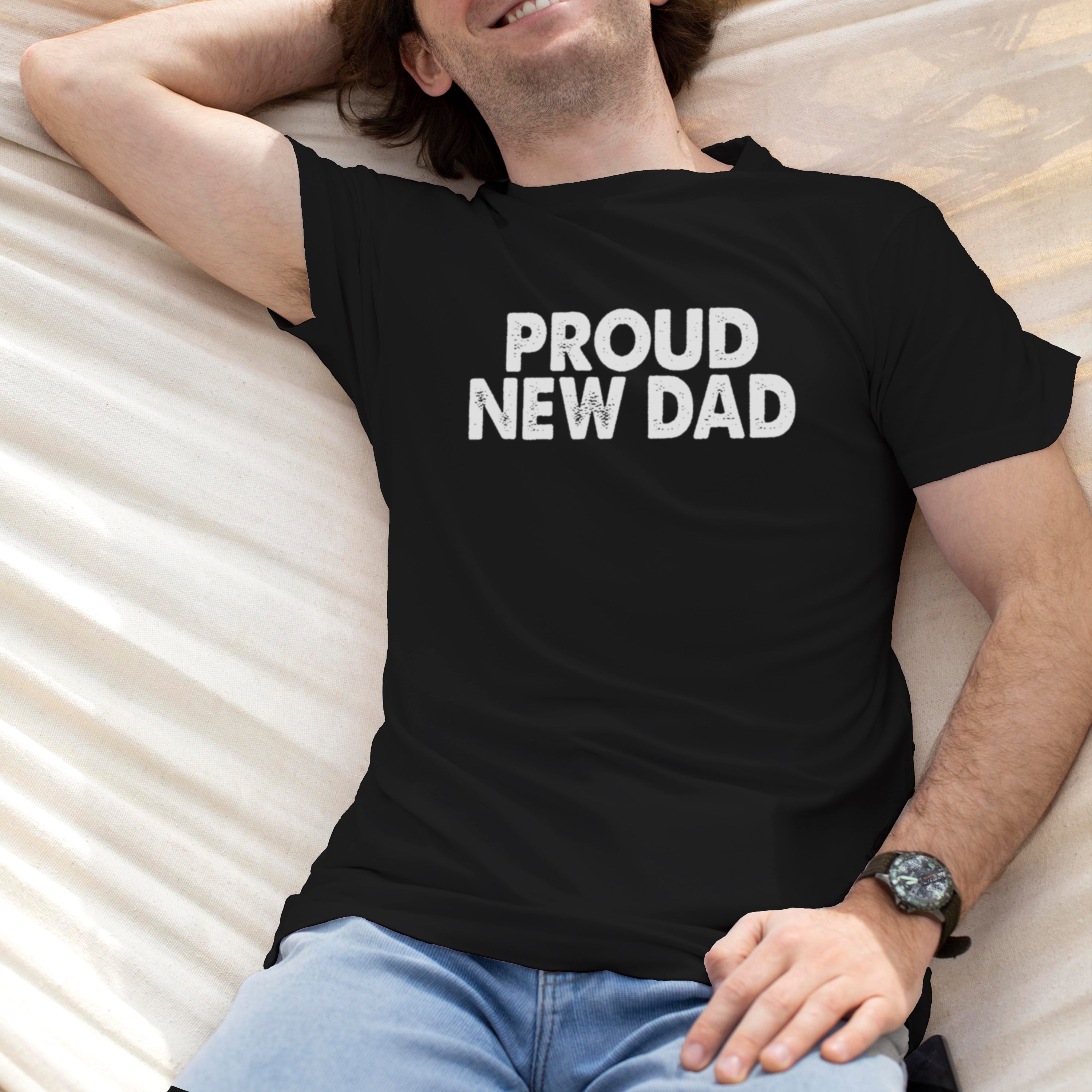 T-shirt fête des pères fier nouveau papa