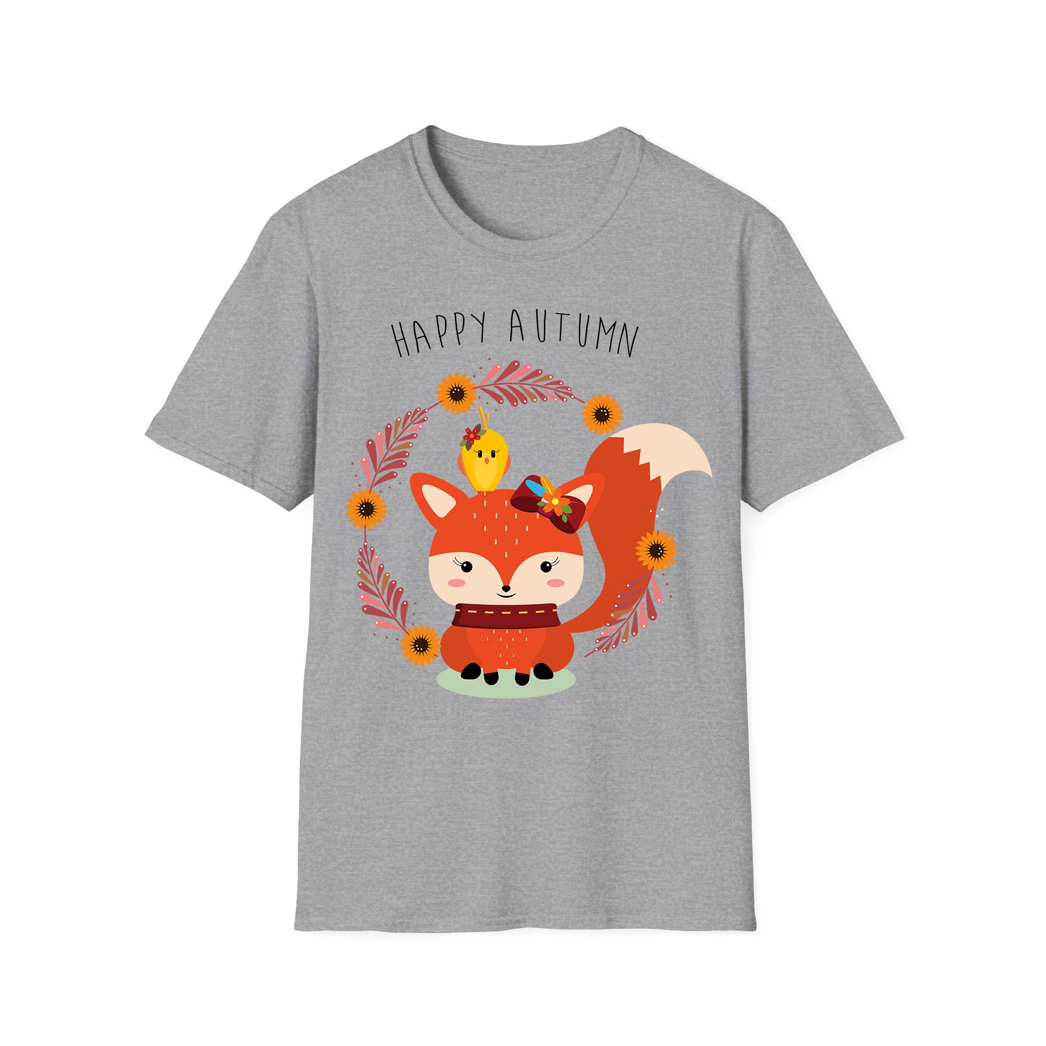 Autumn T-shirt Fox and Little Bird