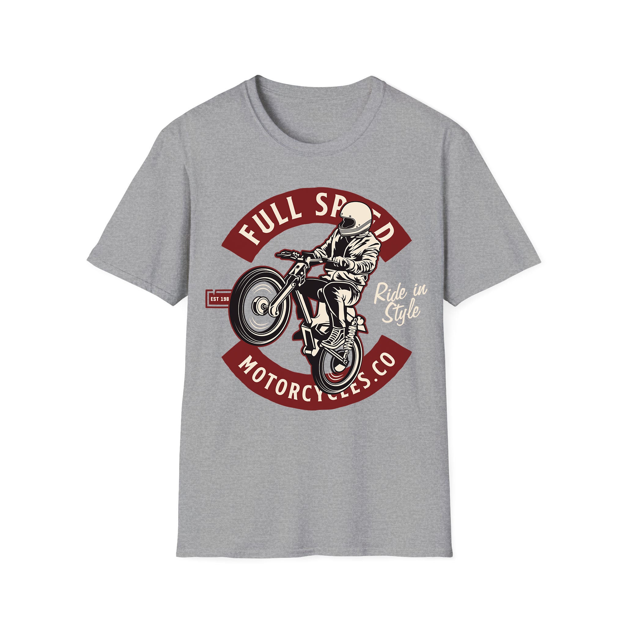 Motorcycle T-shirt Full Speed