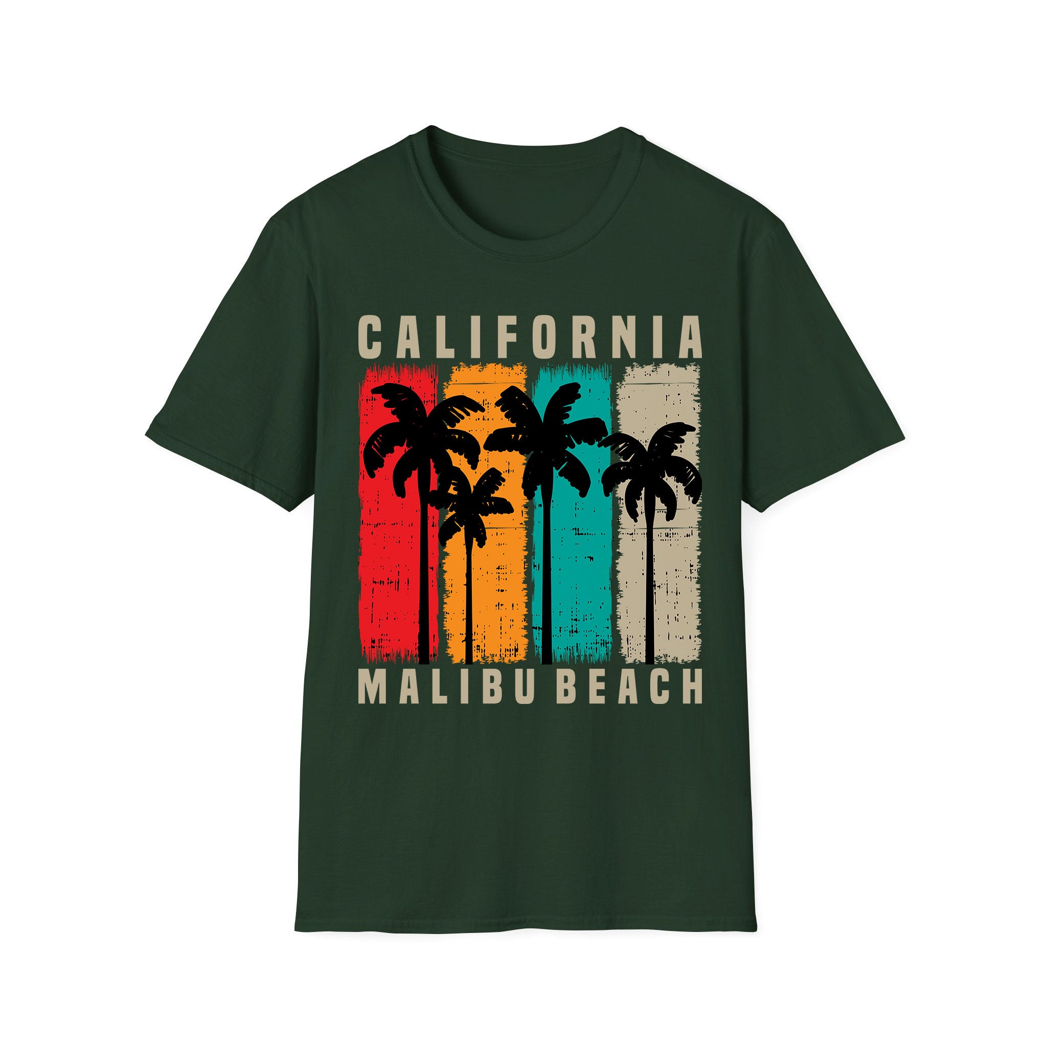 Áo thun unisex mùa hè Cali Malibu Beach