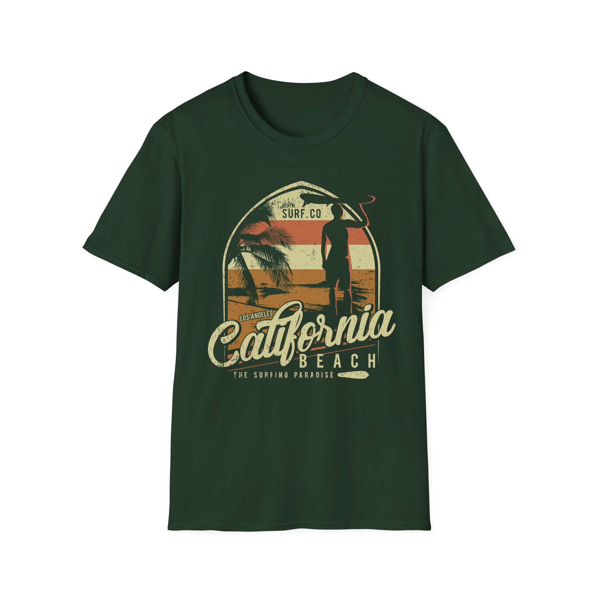 Áo thun unisex mùa hè bãi biển California